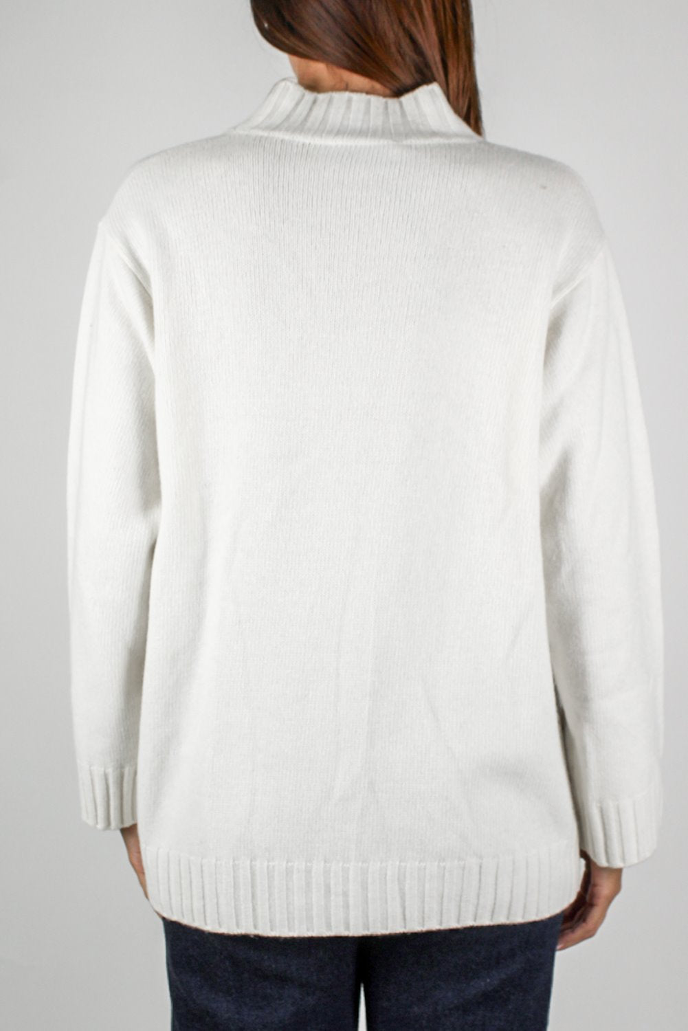 Maryley - Lupetto tinta unita in misto lana e cashmere