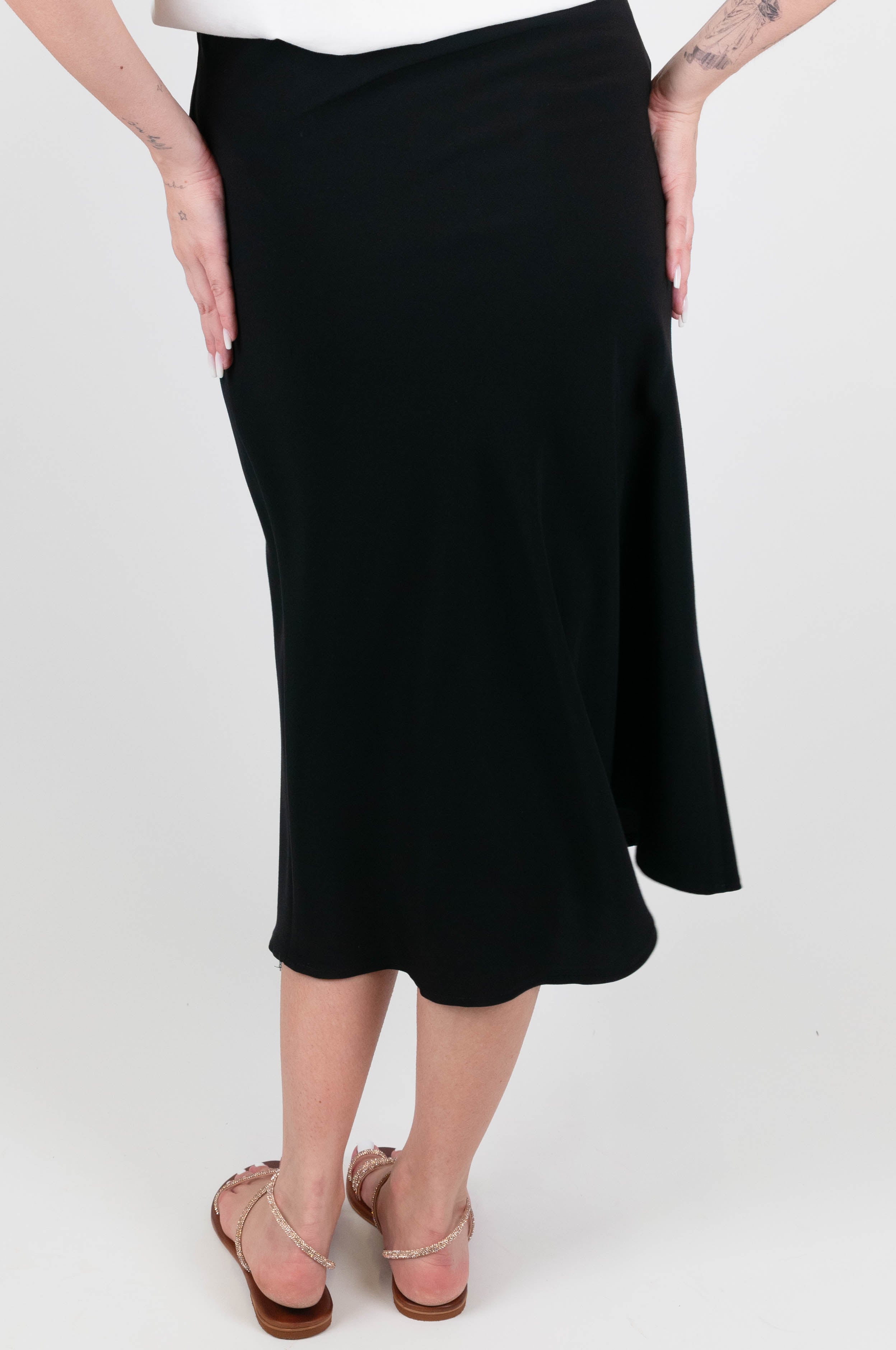 Maryley - Gonna longuette con elastico in vita