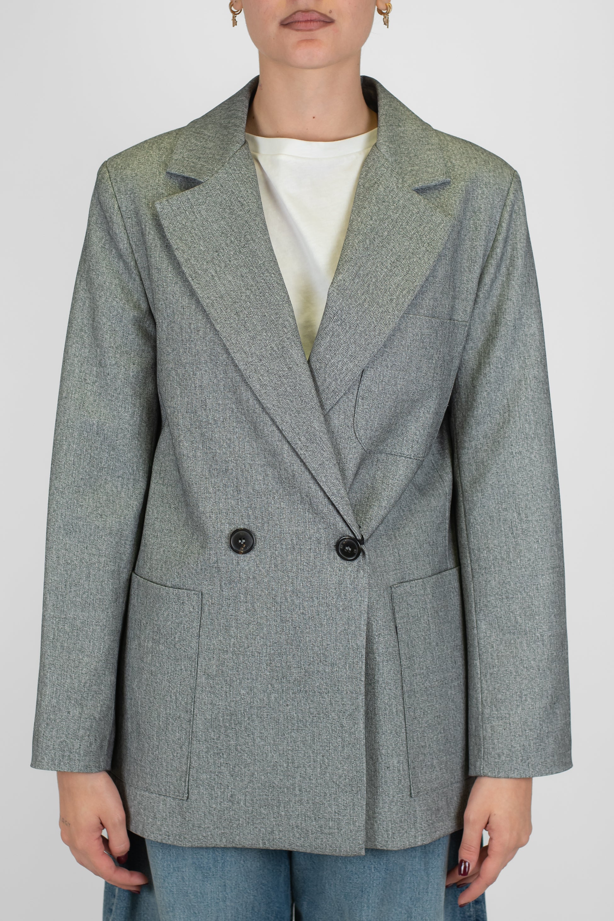 Maryley - Giacca doppiopetto con tasconi laterali