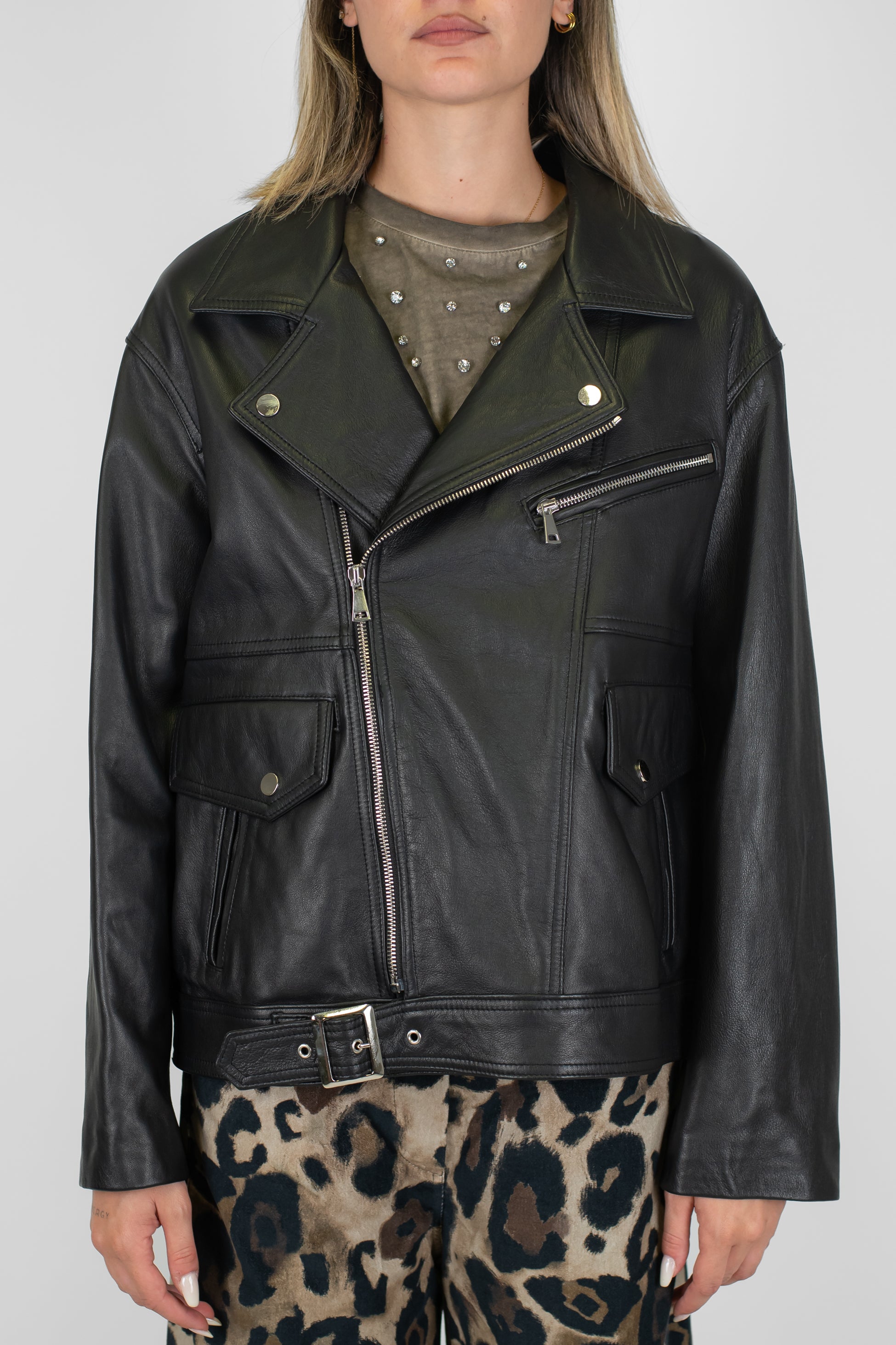 Tensione in - Chiodo in vera pelle