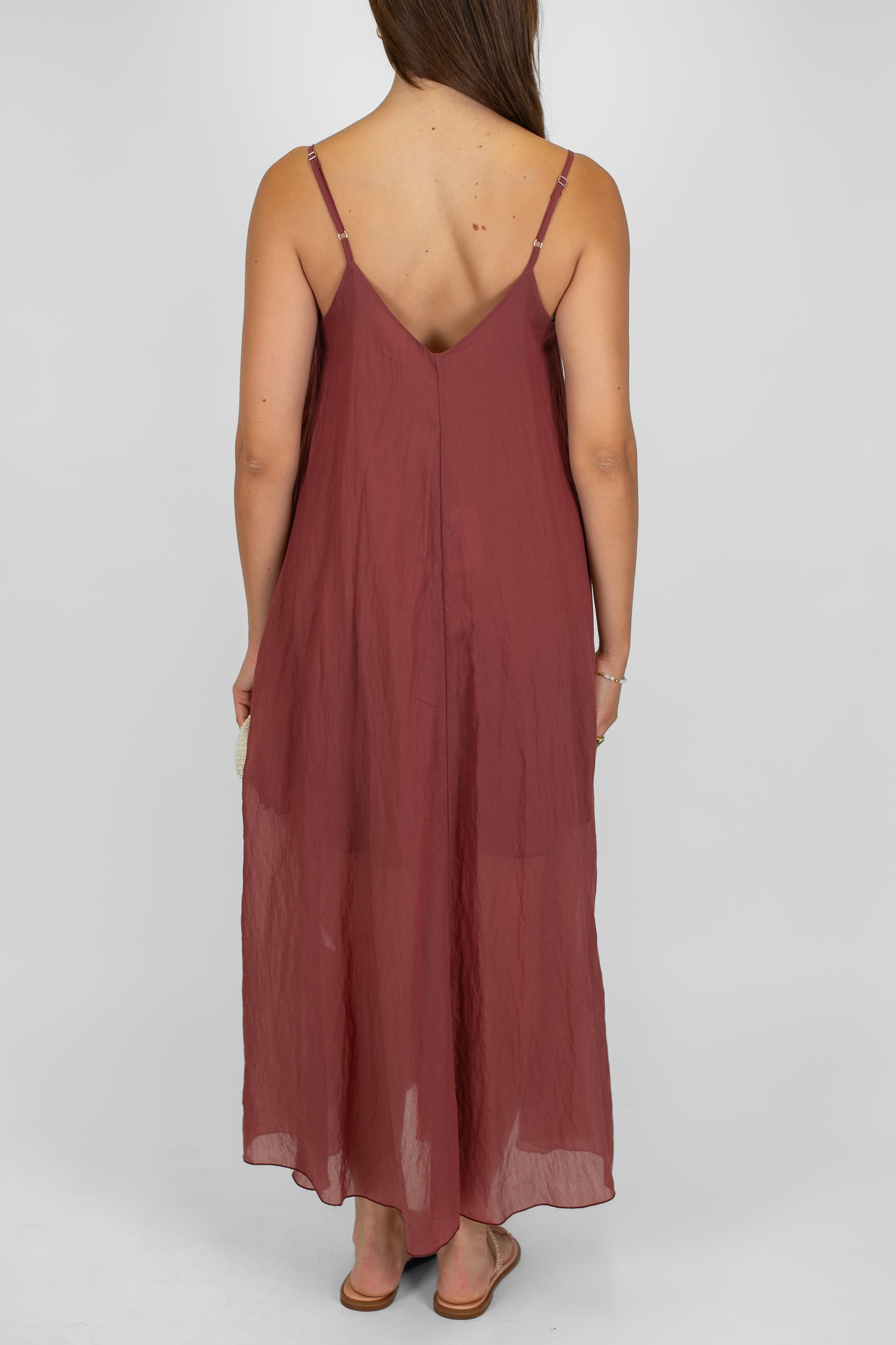 Tensione in - Abito in lyocell con scollo v e bretelline