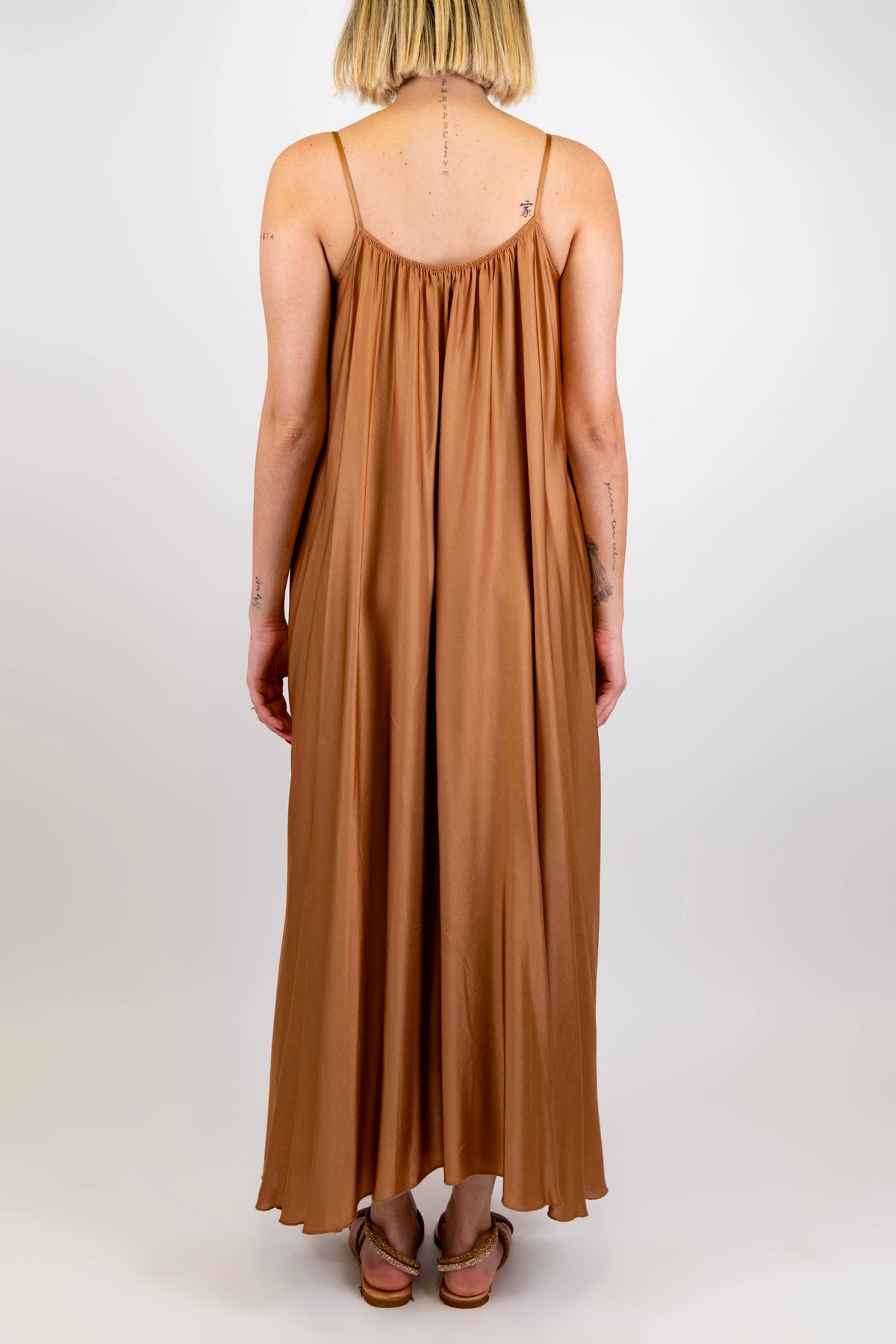 Motel - Abito lungo in viscosa con bretelline