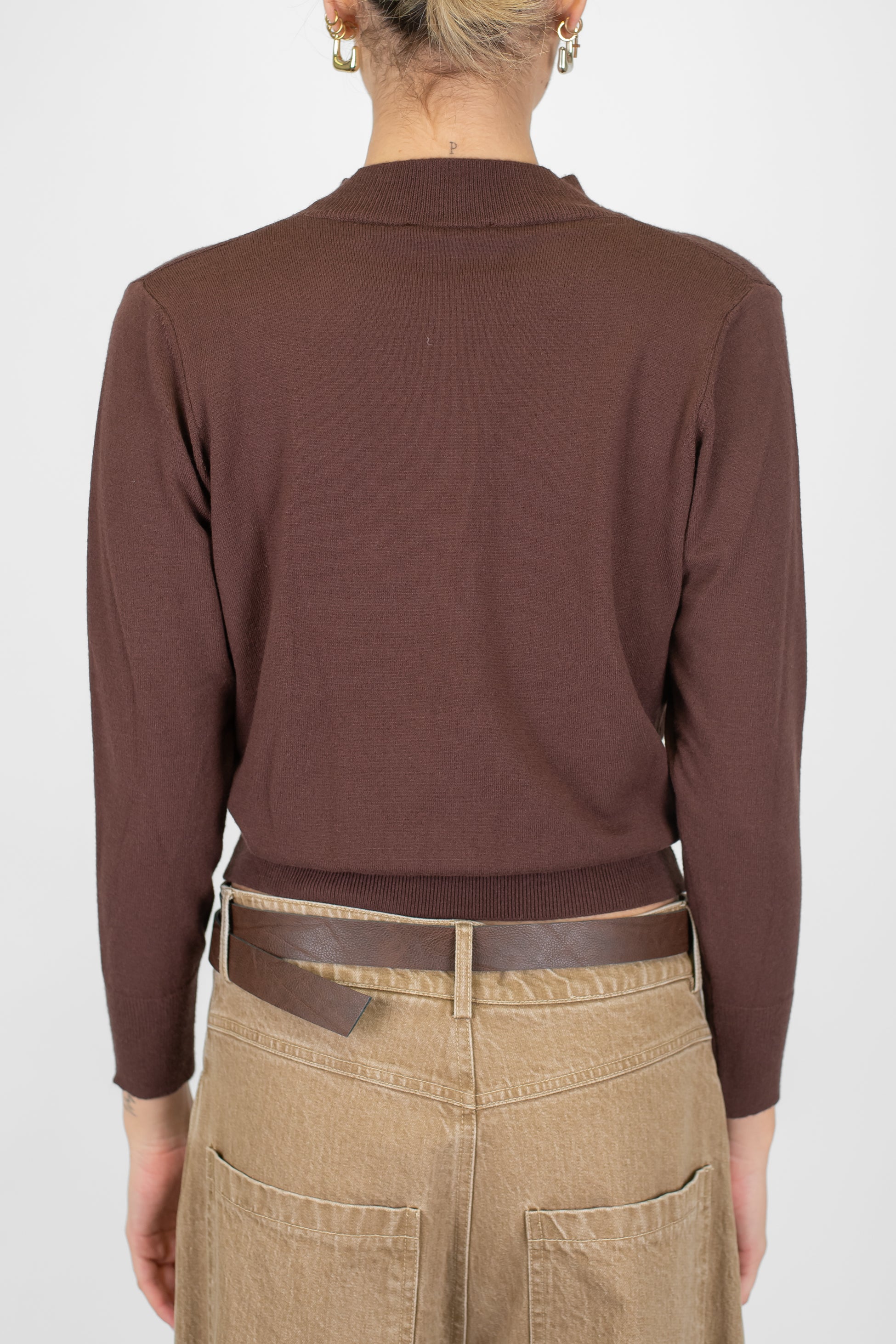 Motel - Maglia scollo a V ad incrocio