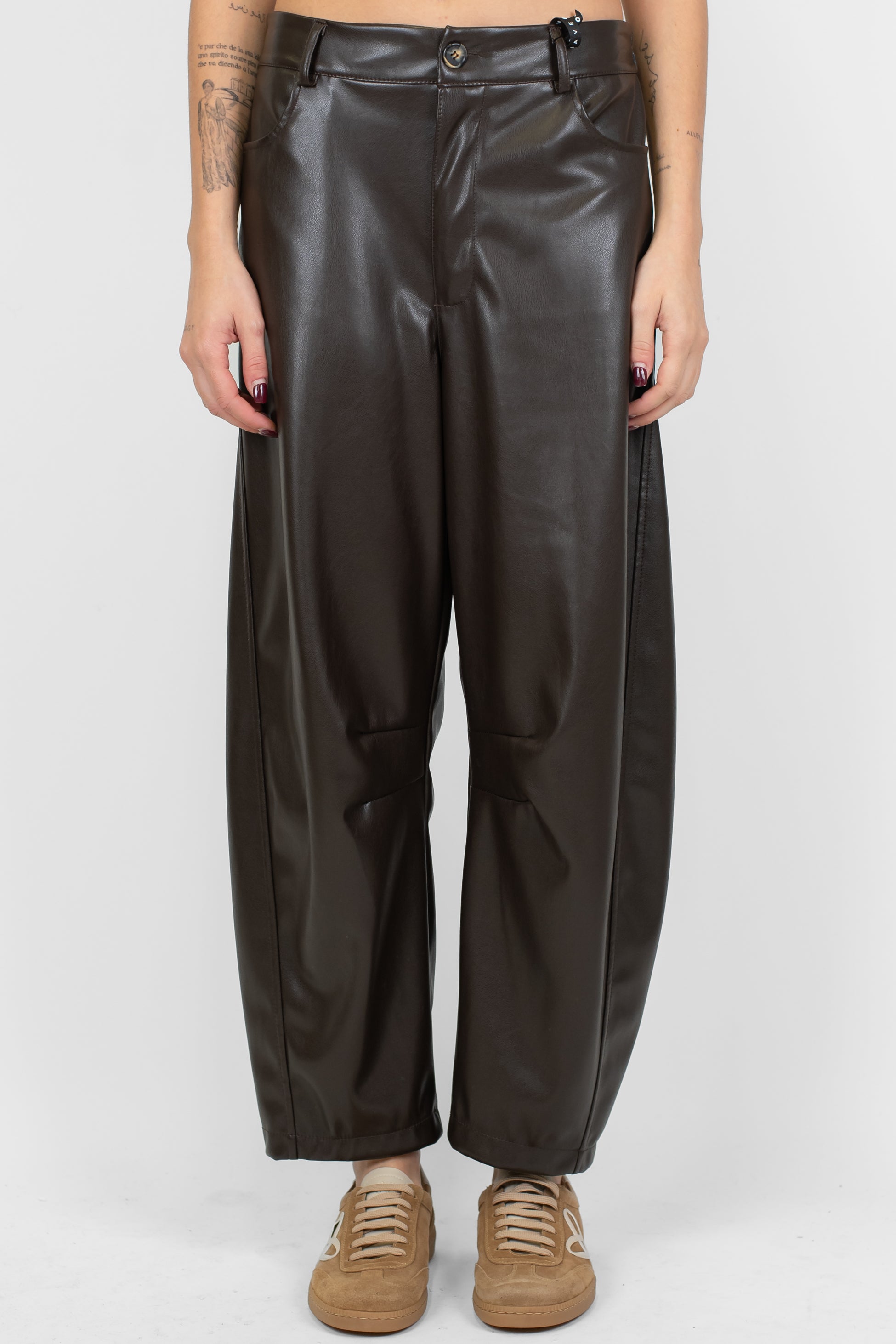 Haveone - Pantalone Balloon in ecopelle