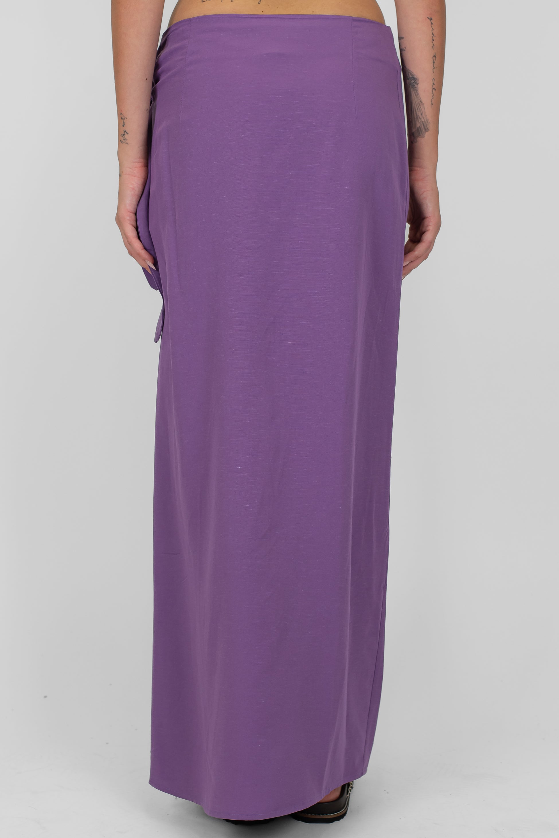 Tensione in - Gonna pareo in misto viscosa e lino