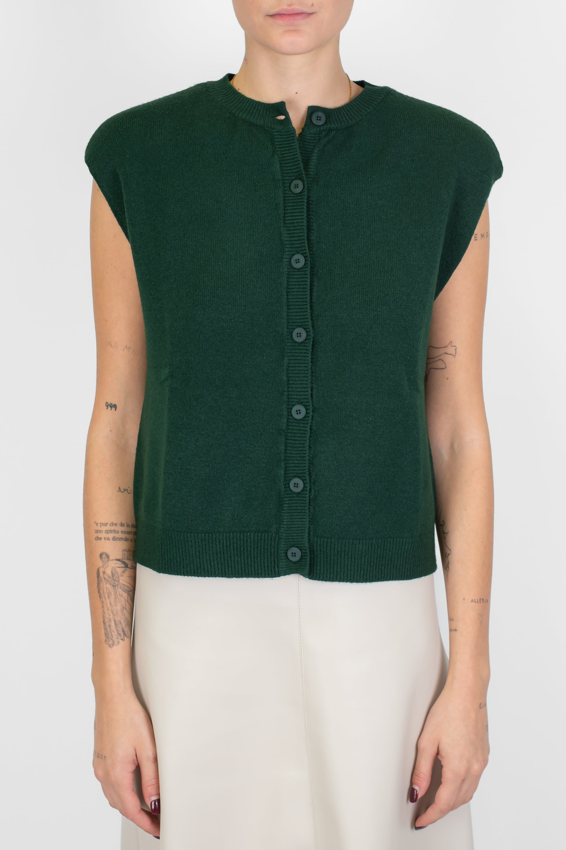 Maryley - Cardigan in viscosa giromaniche con spalline