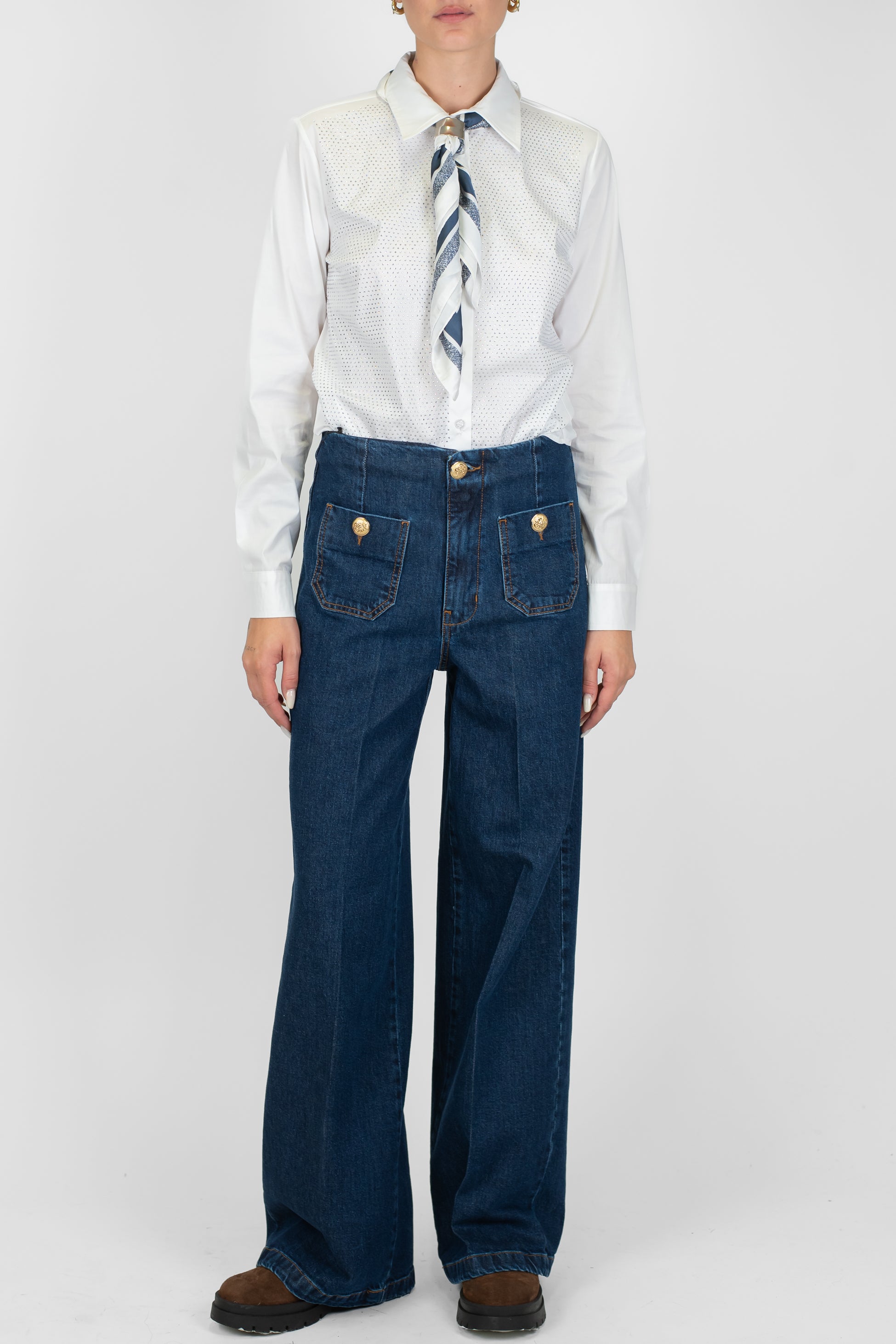 Tensione in - Jenas regular lavaggioscuro con taschini frontali