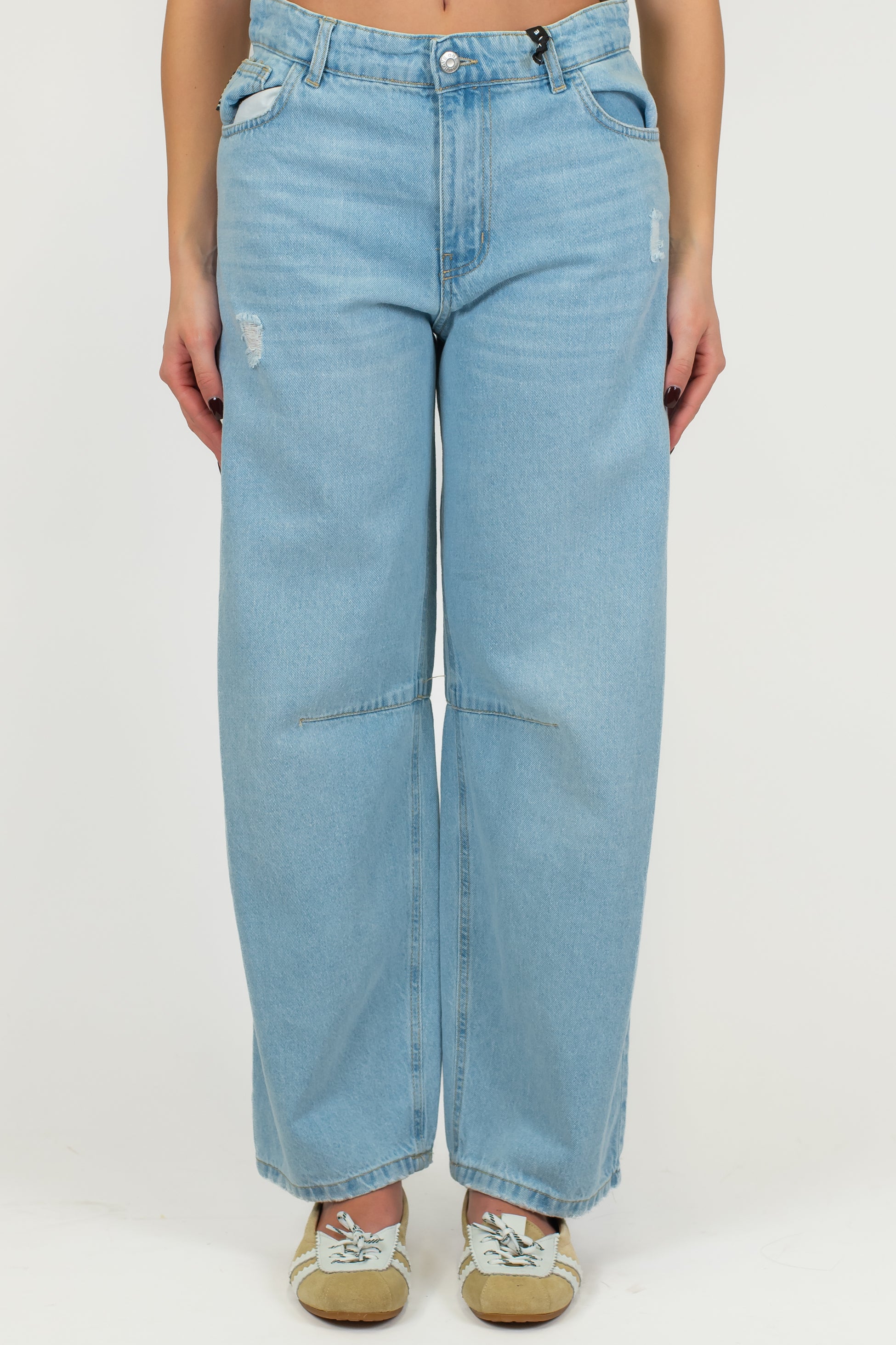 Haveone - Jeans balloon lavaggio chiaro modello Judo