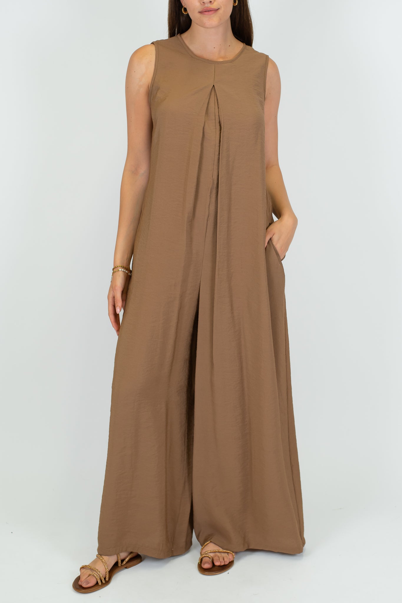 Motel - Tuta giromaniche in modal con scollo sul retro