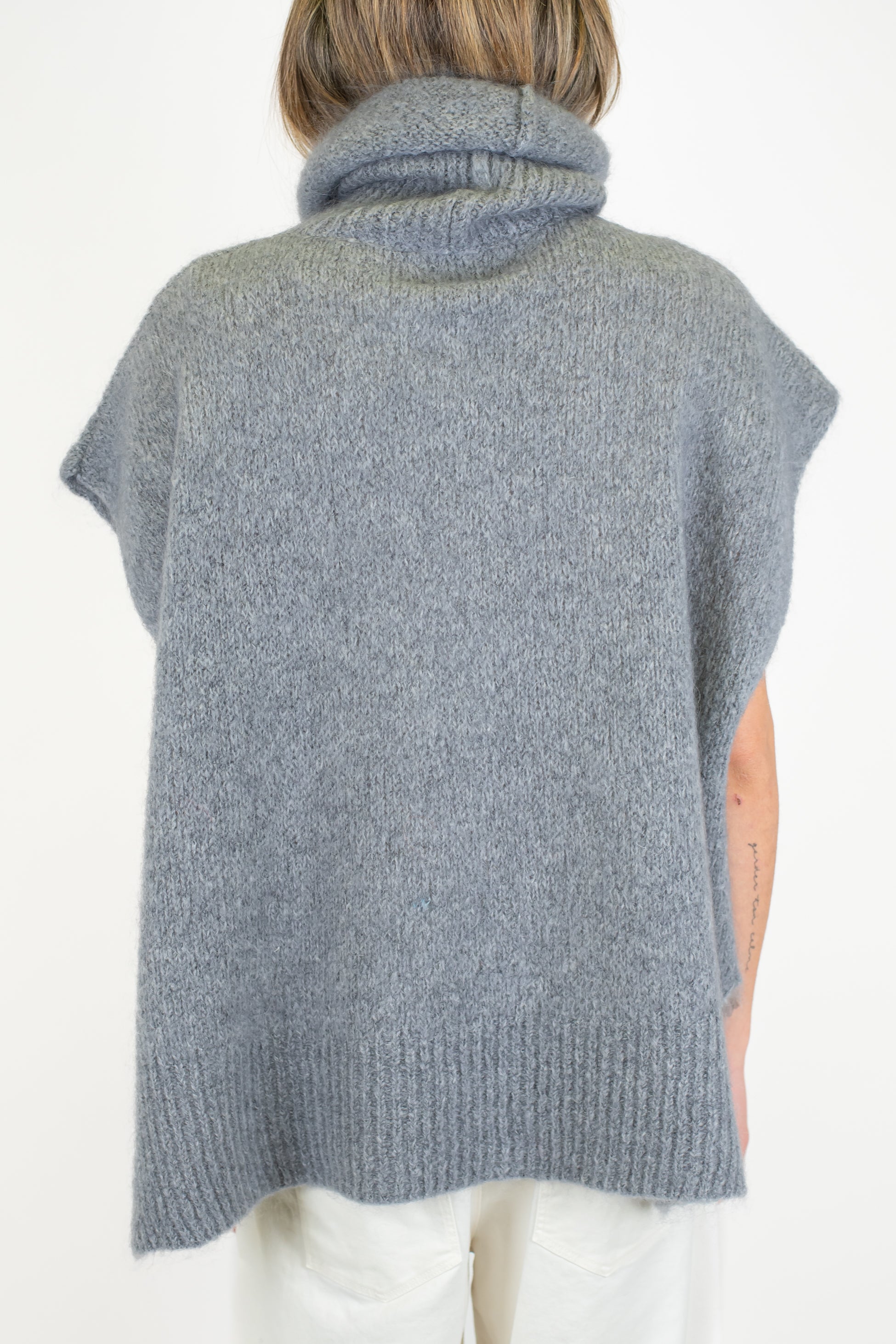 Dixie - Dolcevita over giromaniche in lana mohair con collo morbido