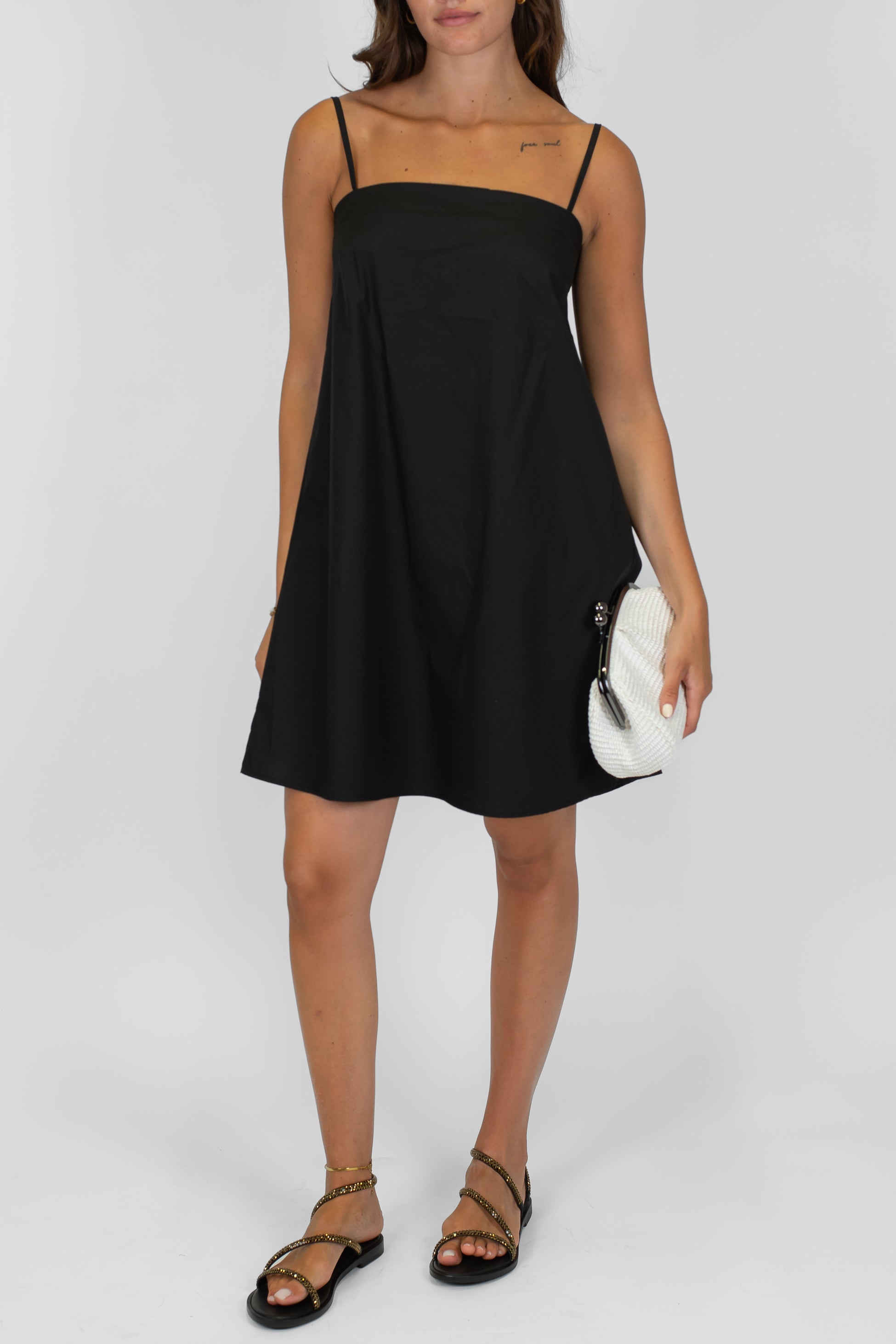 Tensione in - Abito corto in tela paracadute