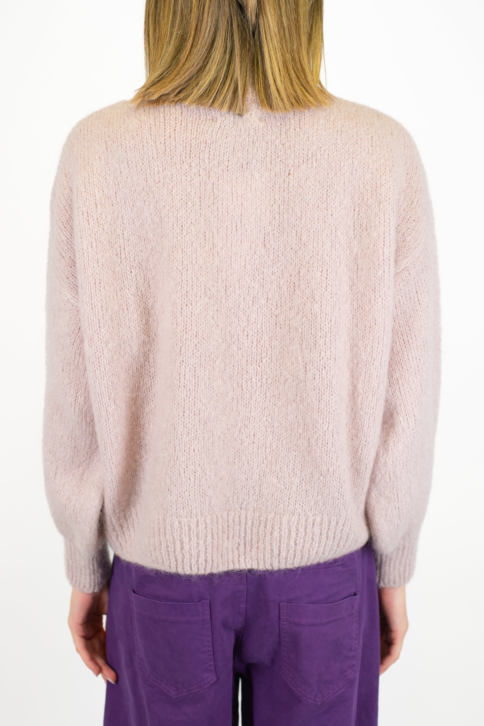 Dixie -Lupetto in lana mohair con maniche ampie