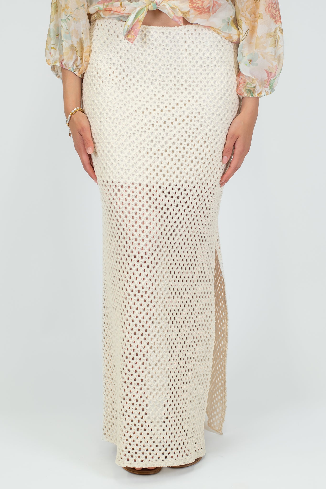 Haveone - Gonna lunga rete con elastico in vita