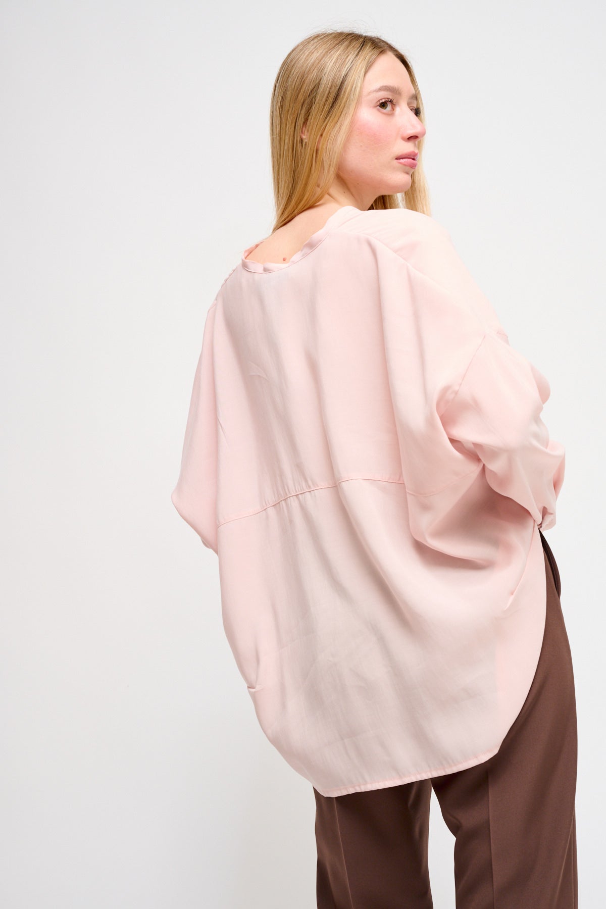 Maryley - Camicia con collo coreano