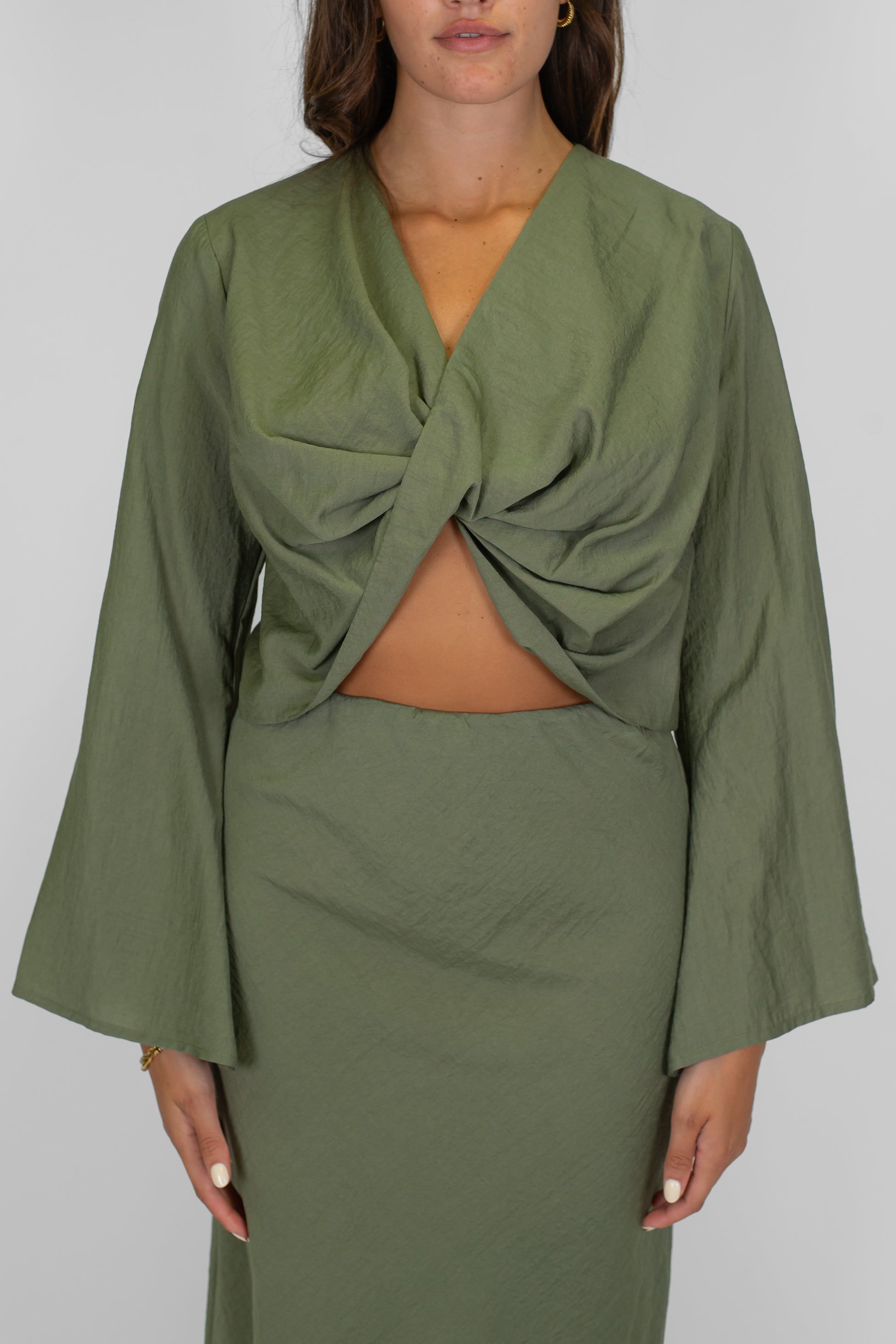 Dixie - Top a maniche lunghe con nodo