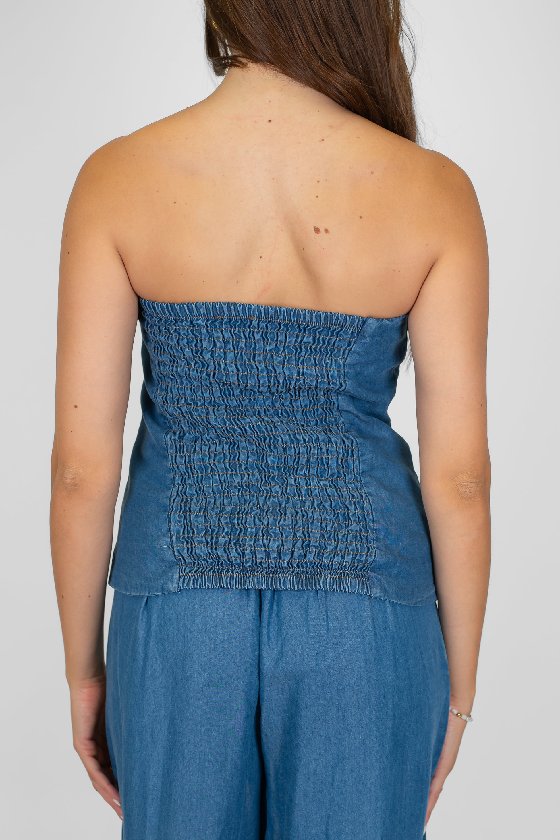 Motel - Top a fascia in lyocell con elastico sul retro