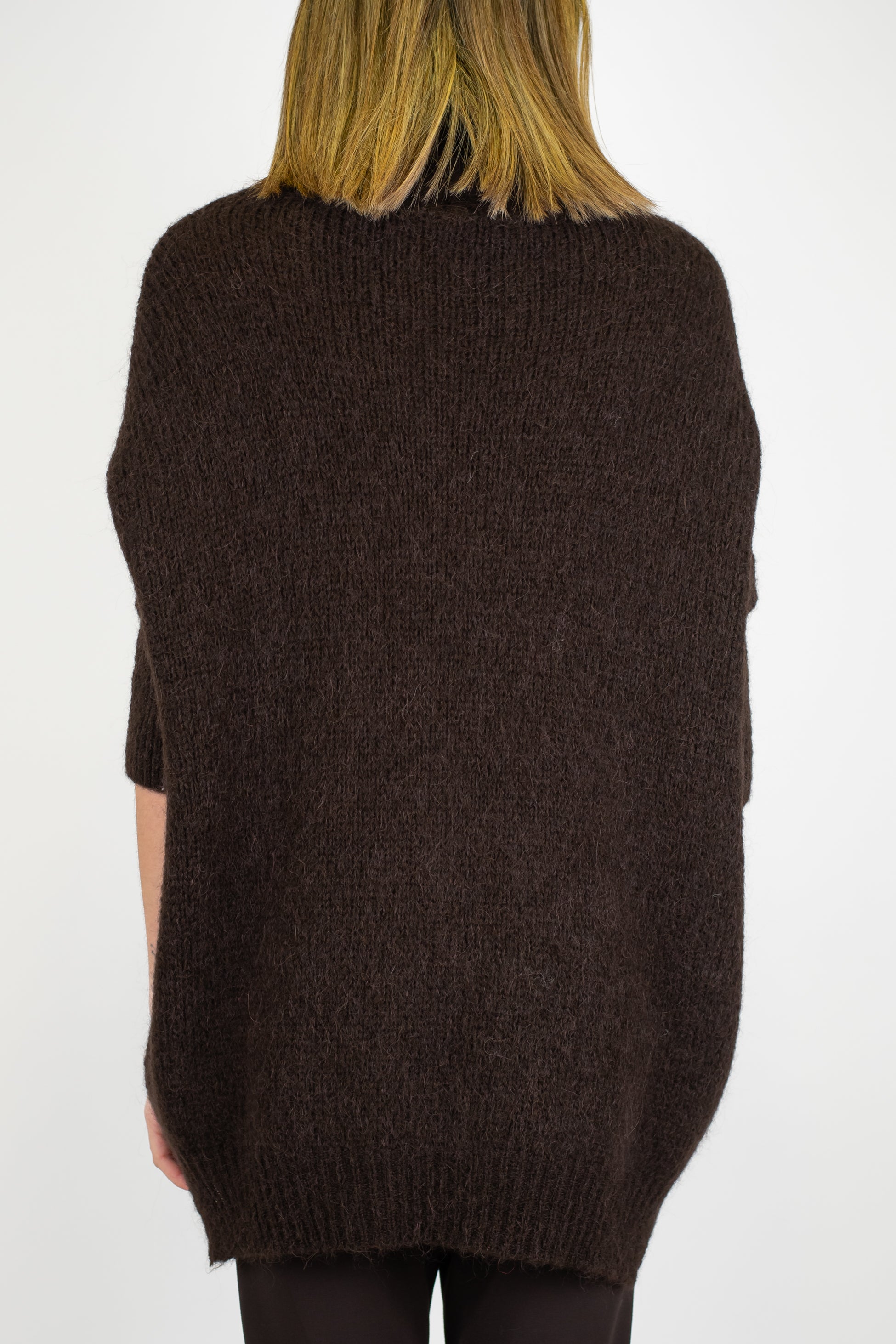 Imperial - Dolcevita over in misto lana con spacchetti laterali