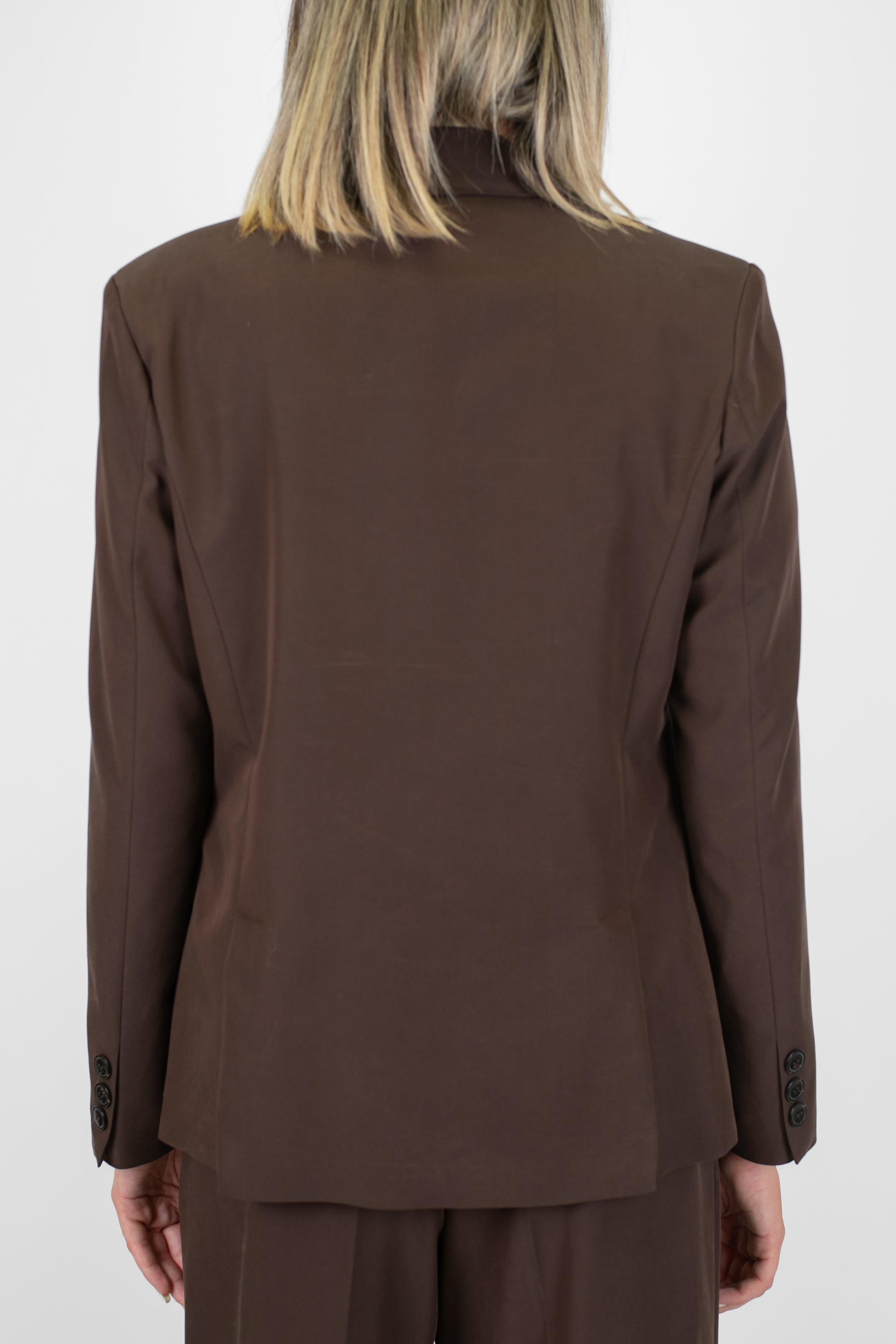 Maryley - Giacca monopetto con abbottonatura laterale e spilla