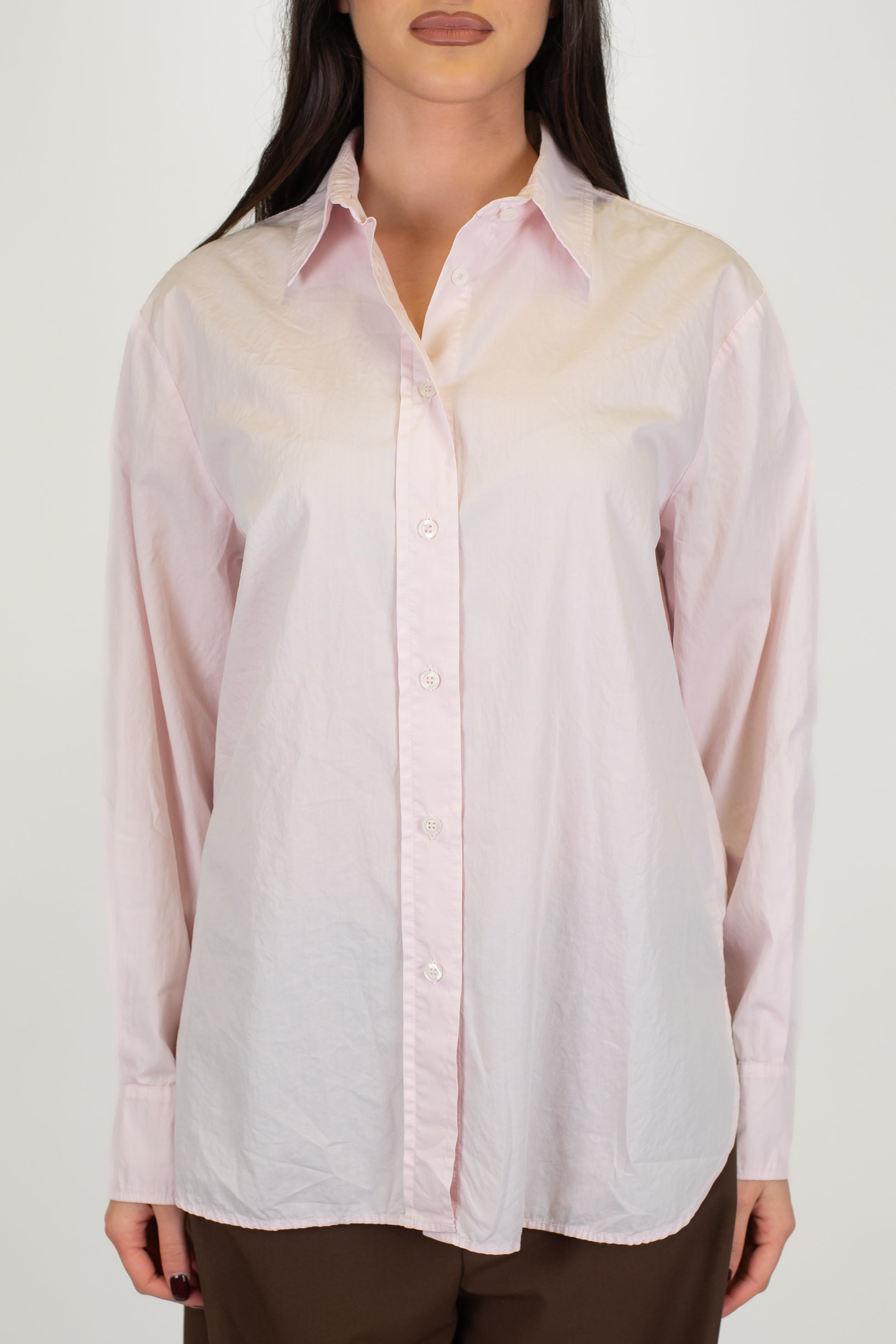 Motel - Camicia over tinta unita