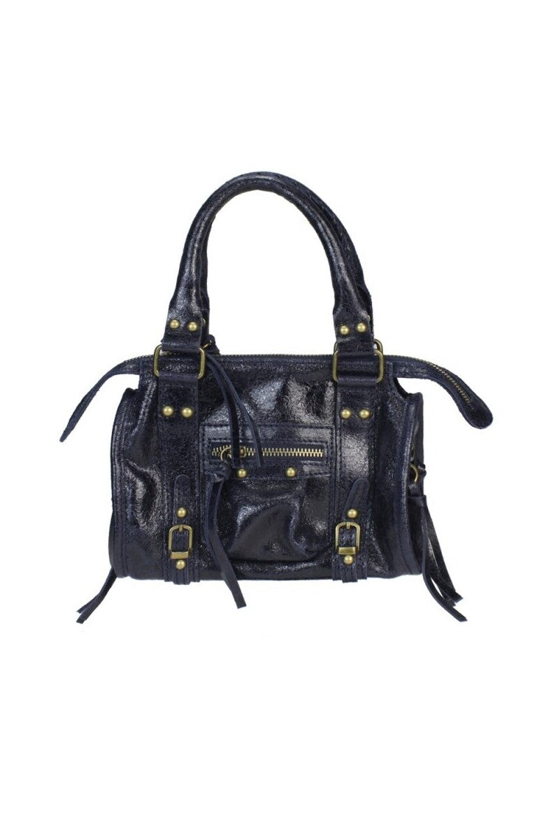 Borsa piccola in pelle spalmata