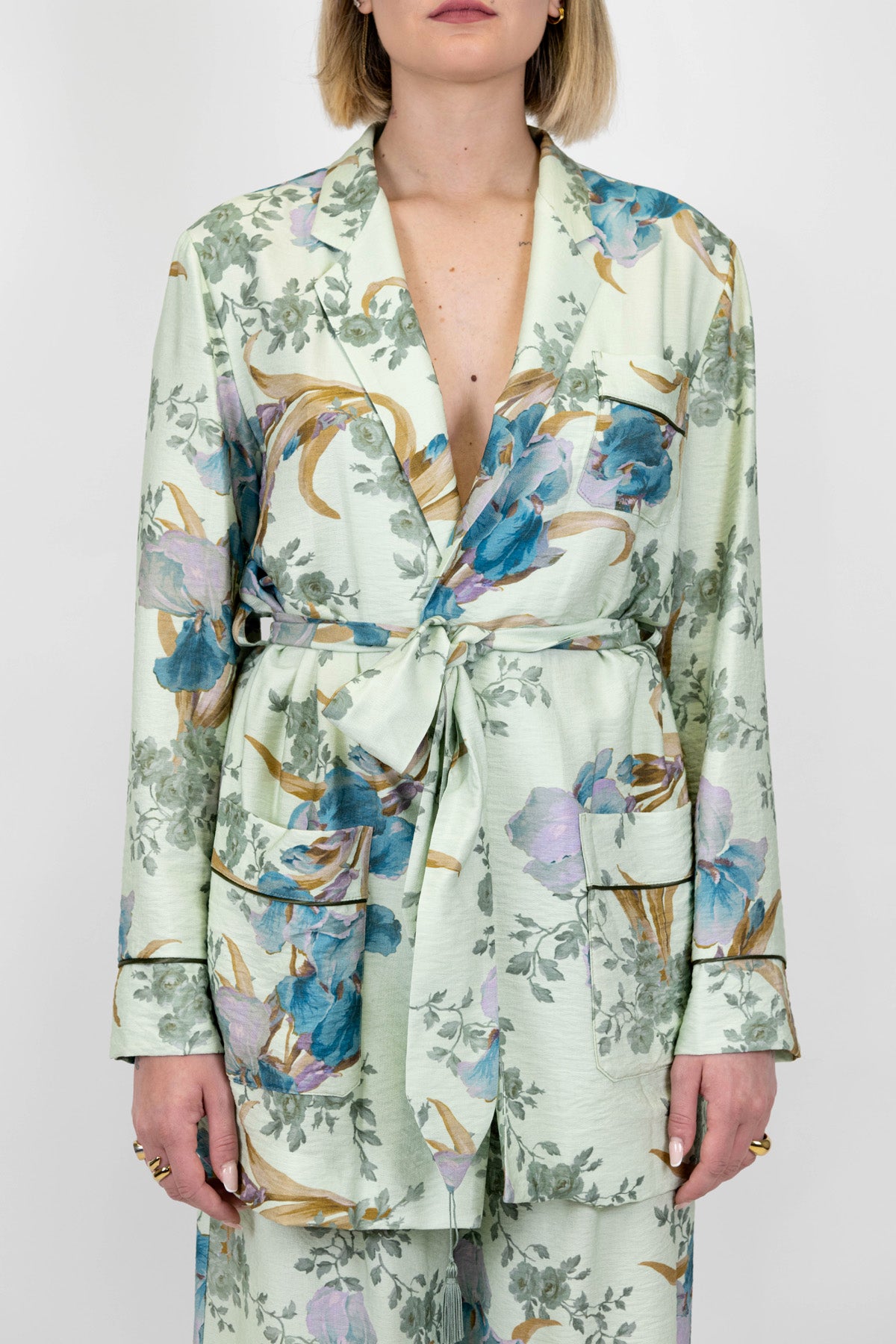 Dixie - Giacca kimono fantasia floreale