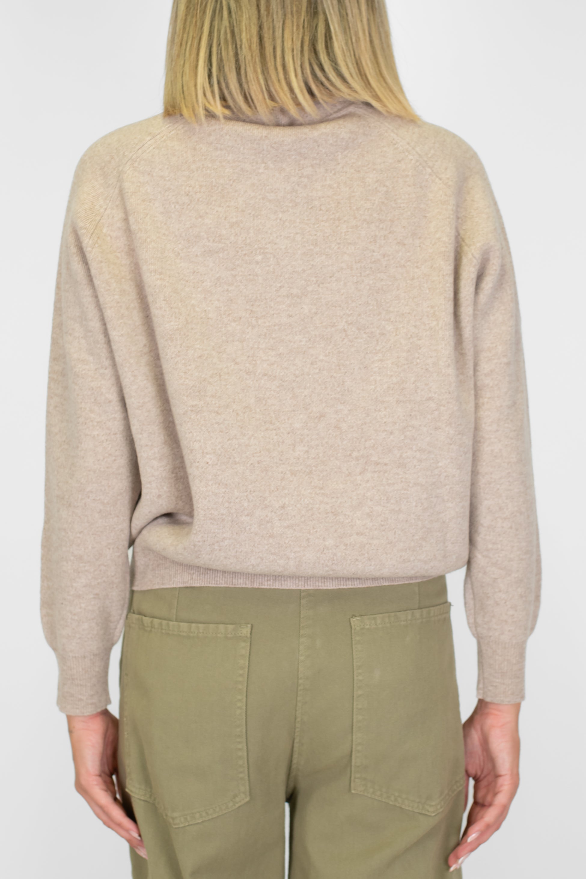 Tensione in - Cardigan in pura lana con chiusura zip