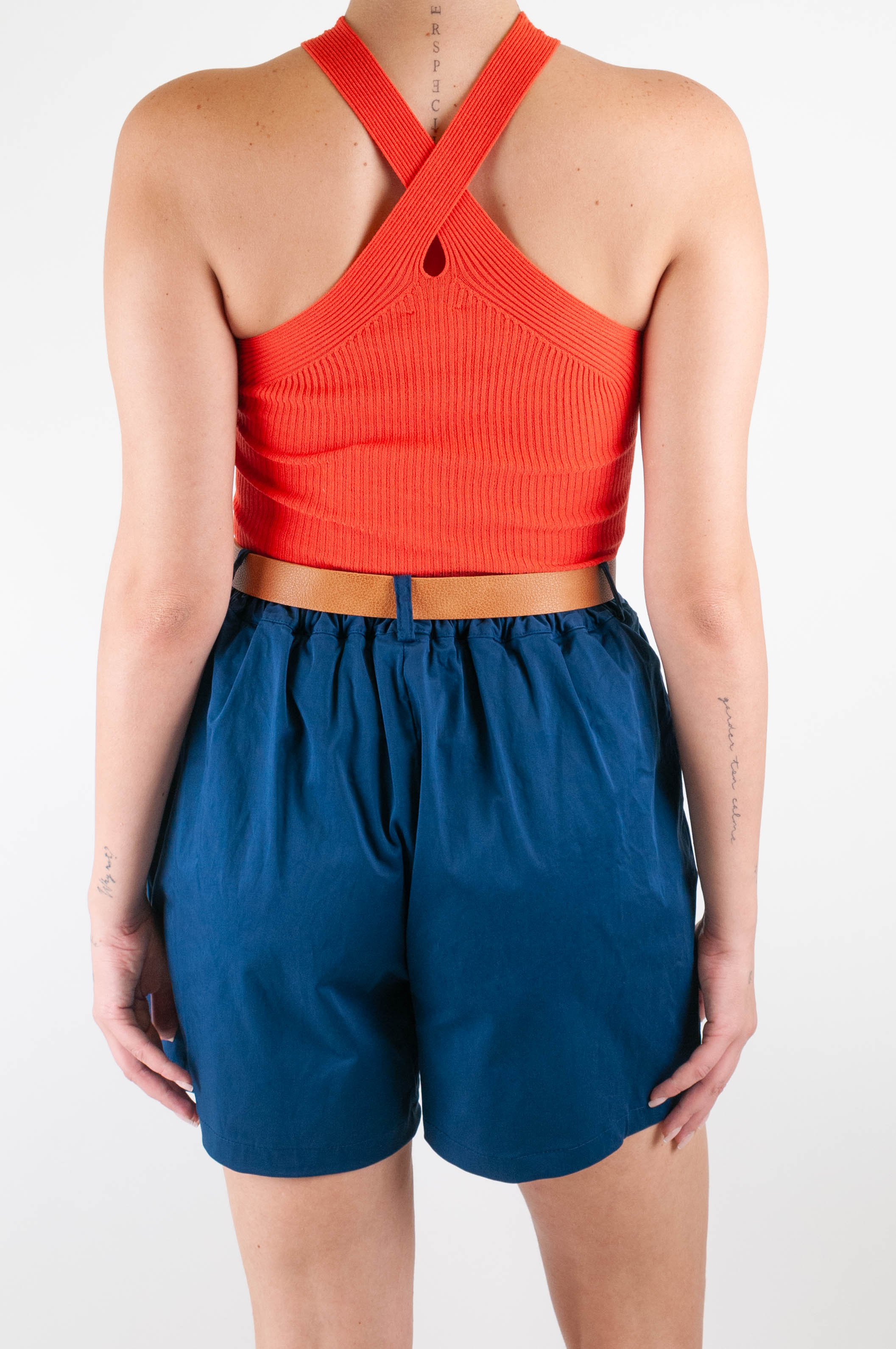 Kontatto - Top incrociato a costine