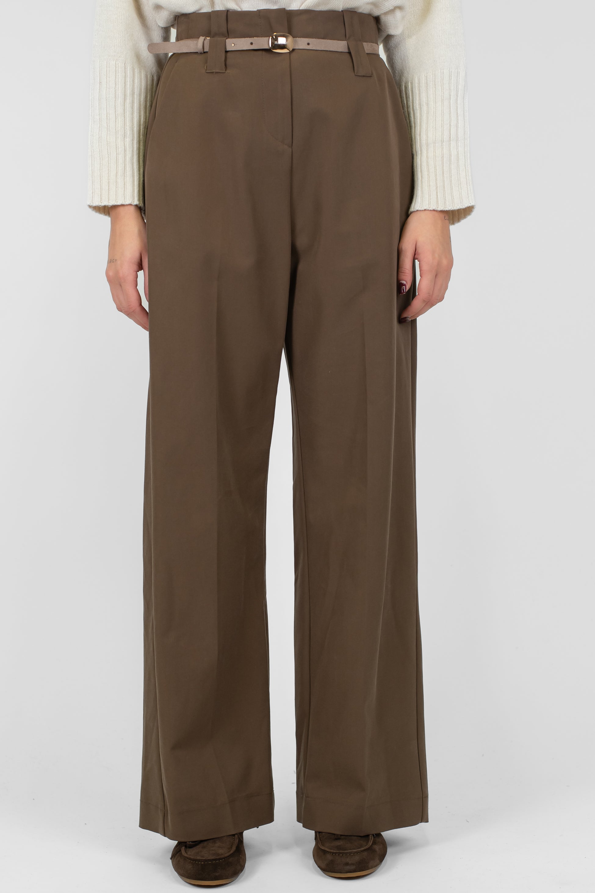 Maryley - Pantalone palazzo a vita alta