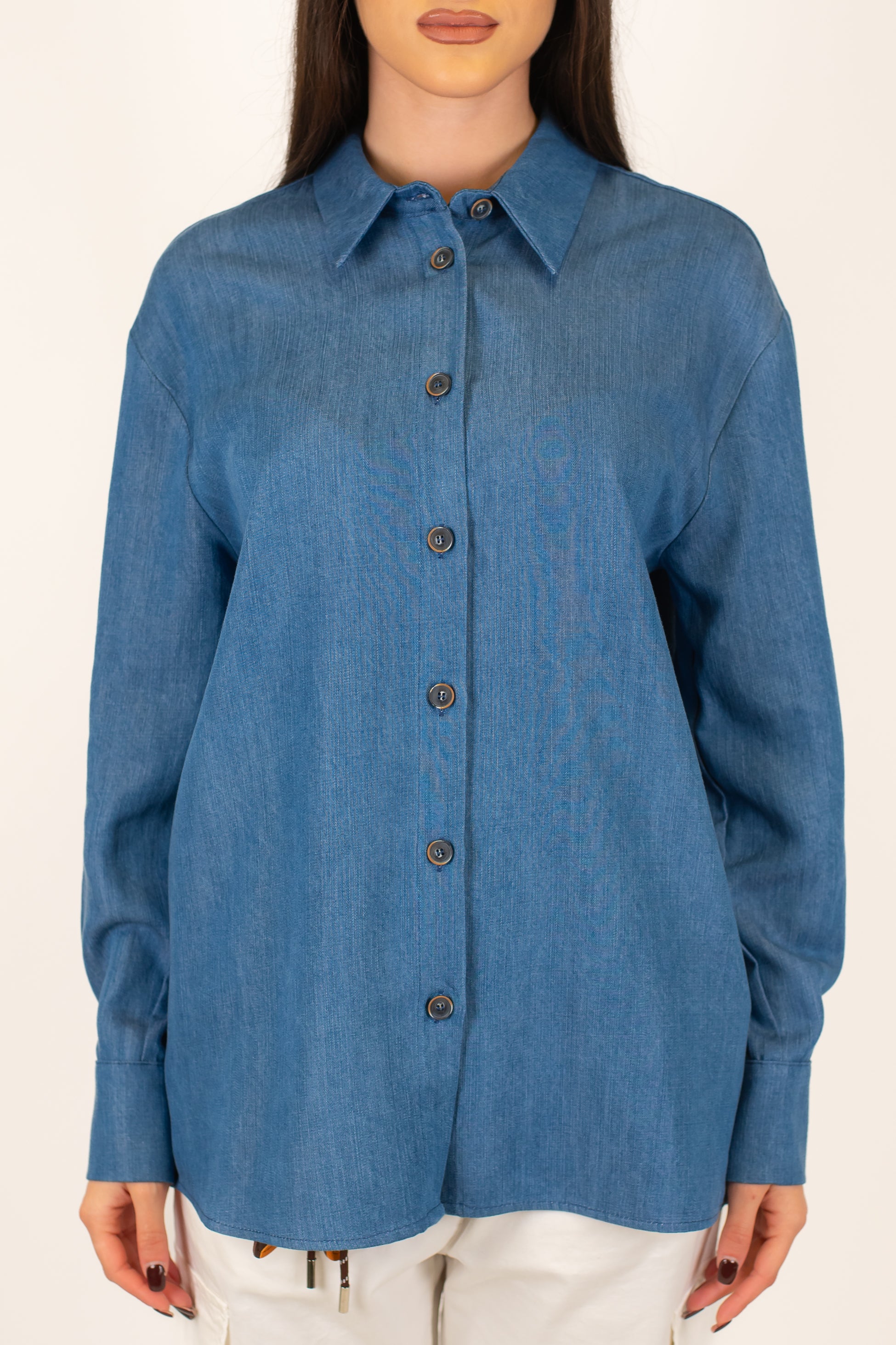 Tensione in - Camicia over in lyocell effetto denim