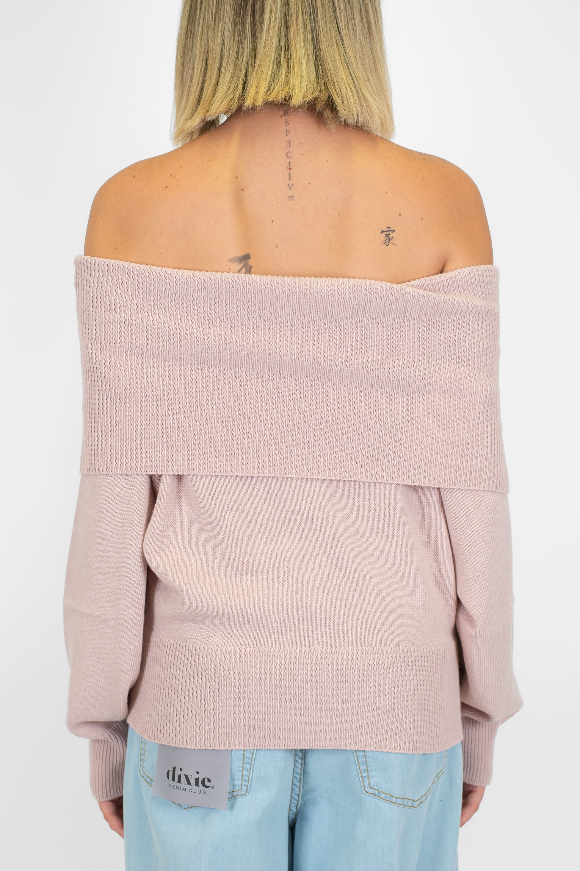 Kontatto - Maglia scollo shiffer in misto lana e cashmere