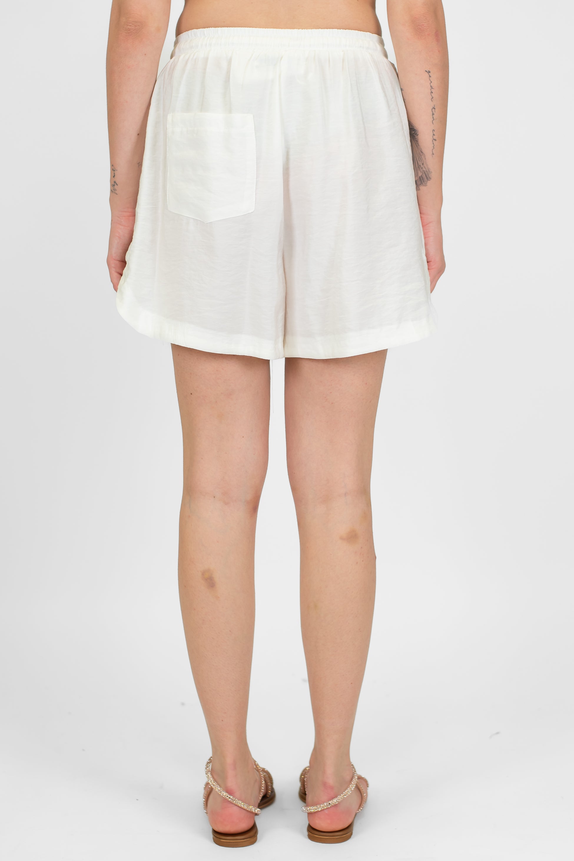 Motel - Coordinato in modal con camica mezzamanica e shorts con coulisse
