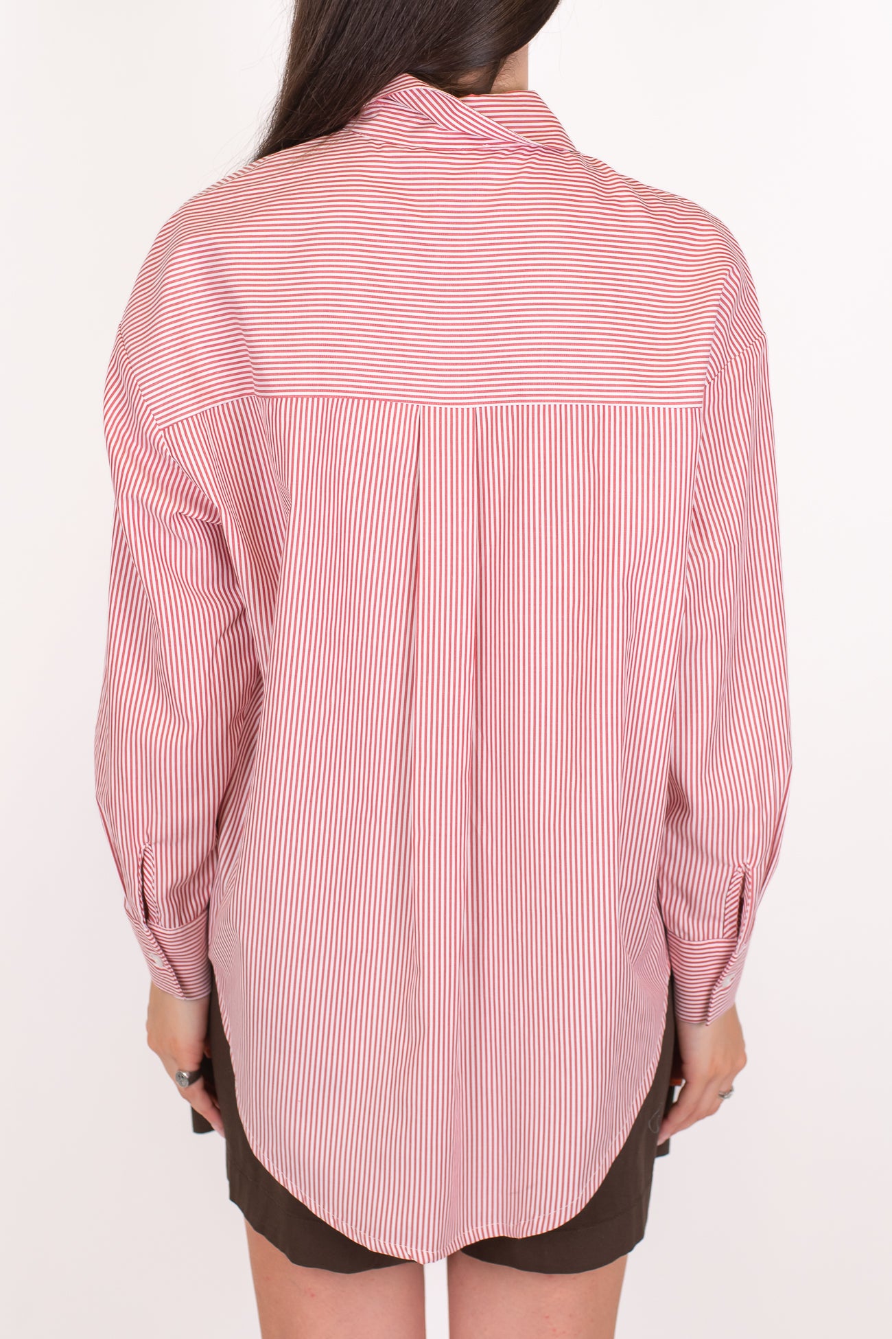 Motel - Camicia fantasia a righe con taschino