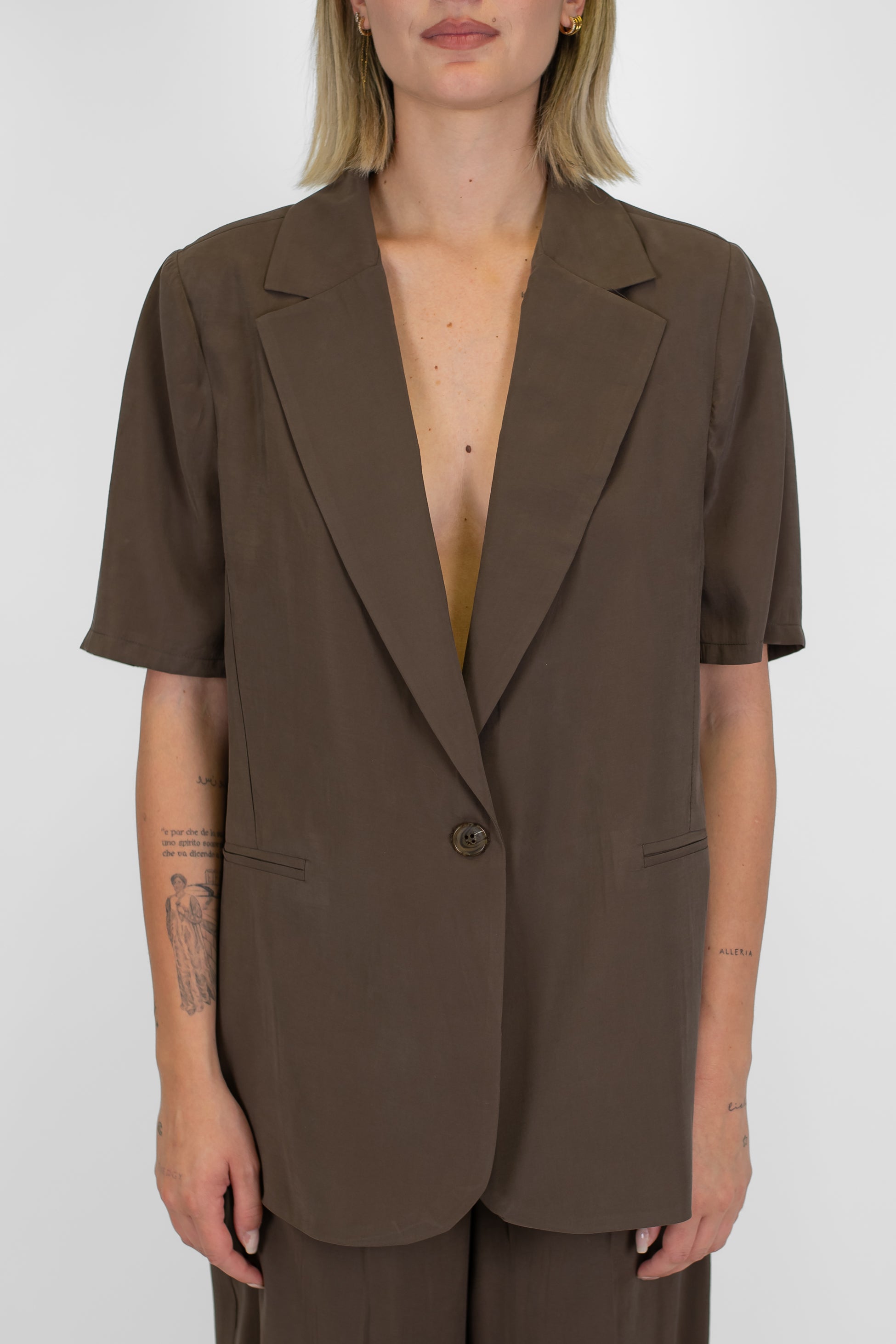 Haveone - Giacca mezza manica in modal