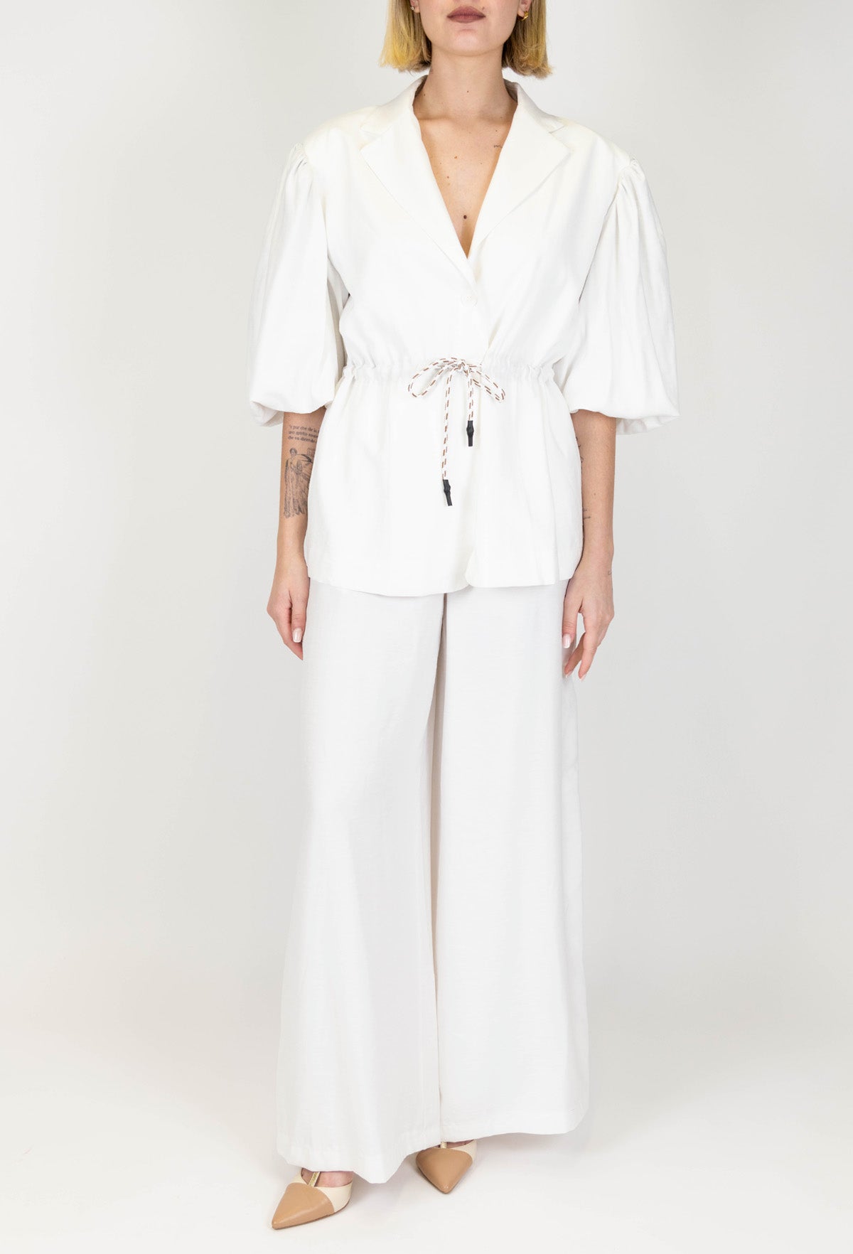 Motel - Pantalone palazzo in modal con elastico sul retro