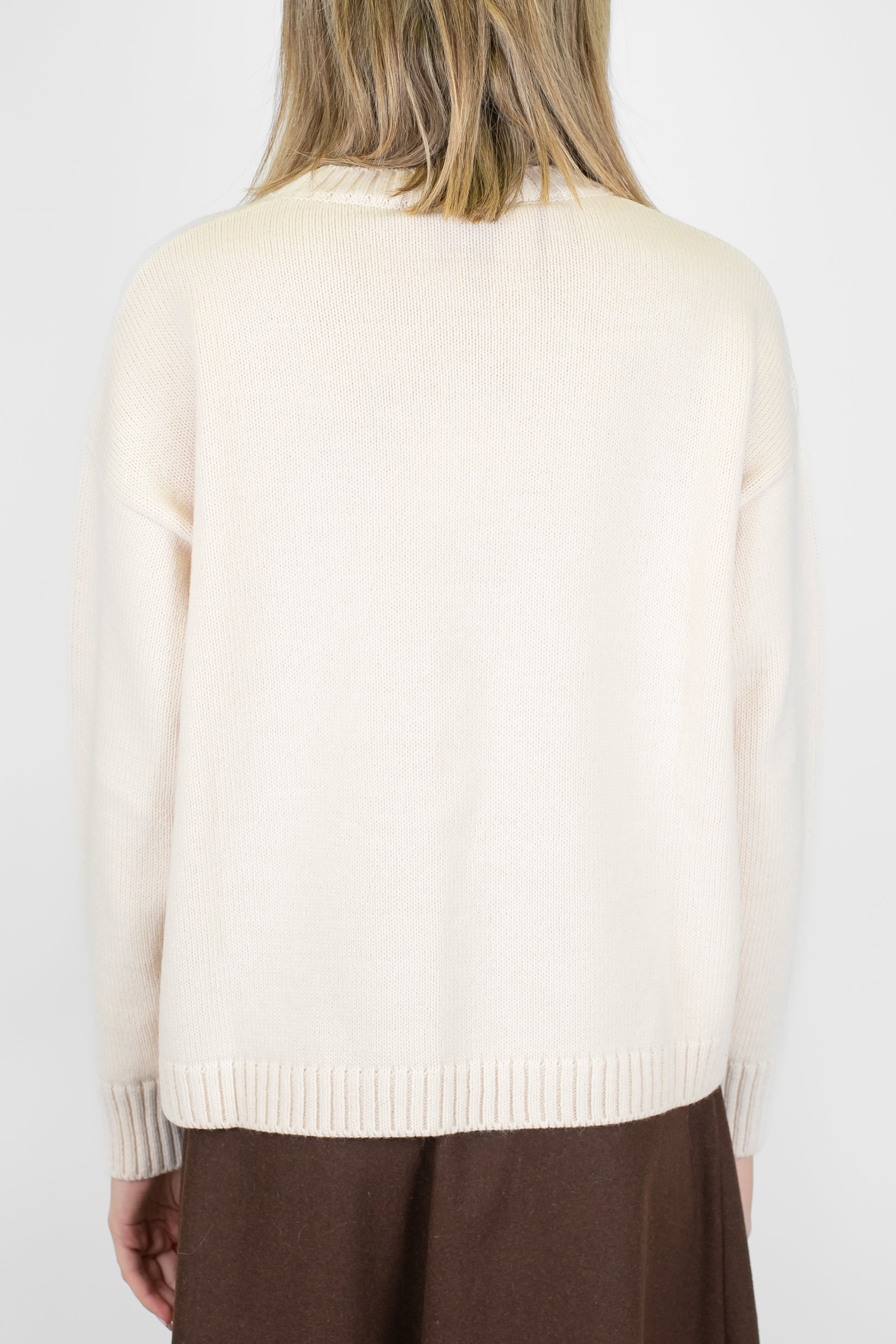 Tensione in - Maglia con scritta in misto lana/cashmere