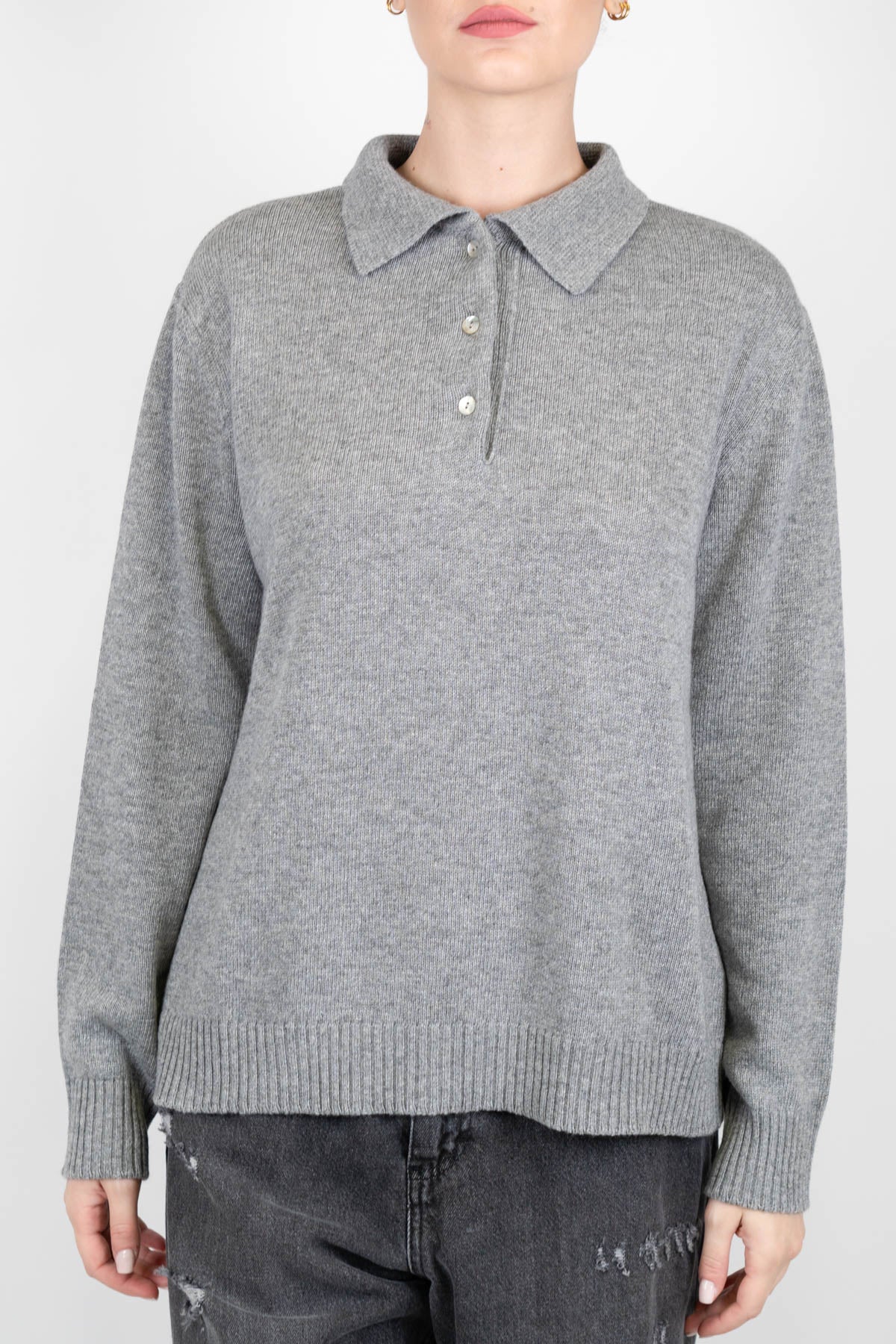 Tensione in - Polo in maglia in misto lana e cashmere
