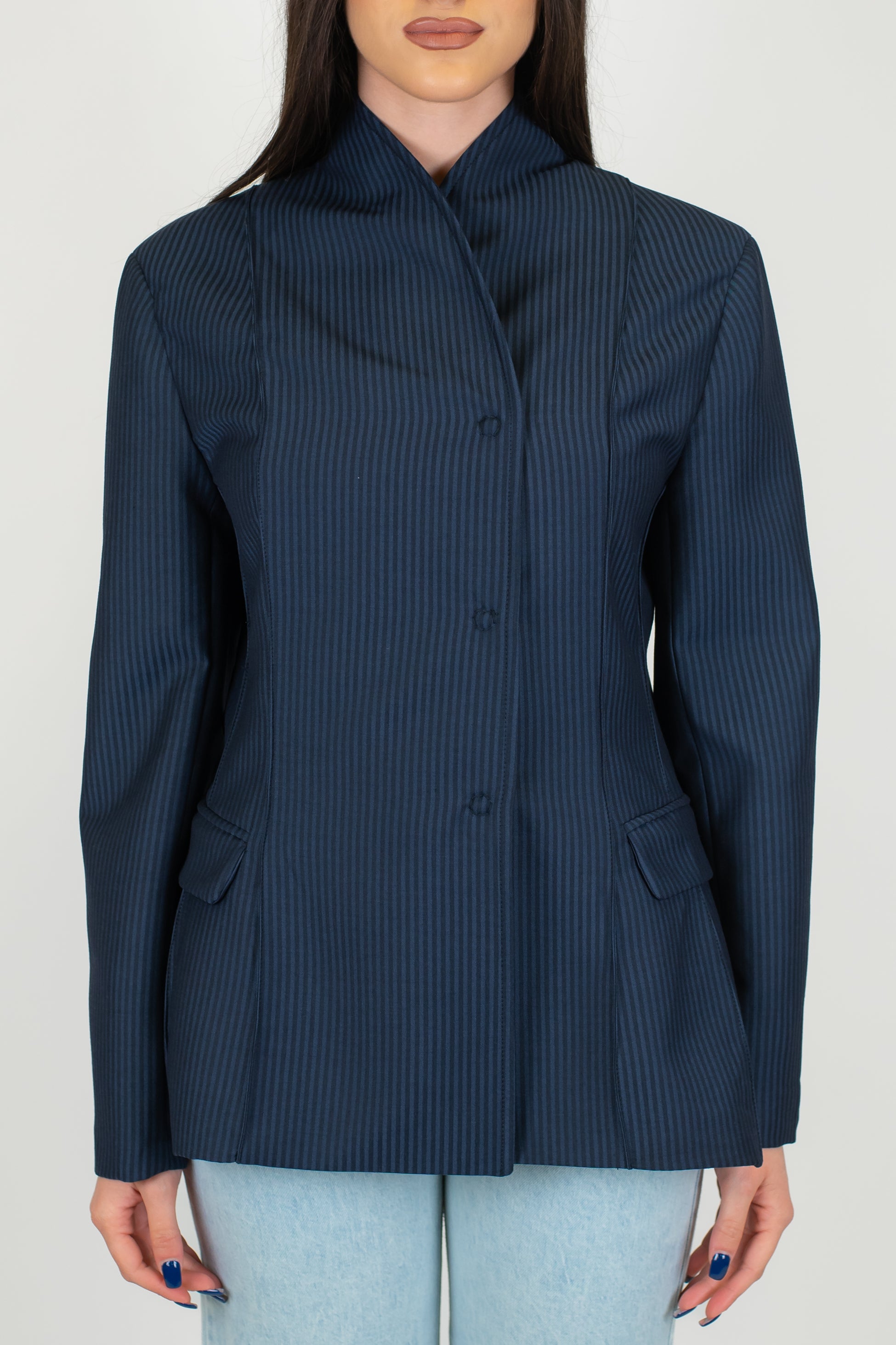 Tensione in - Giacca gessata avvitata