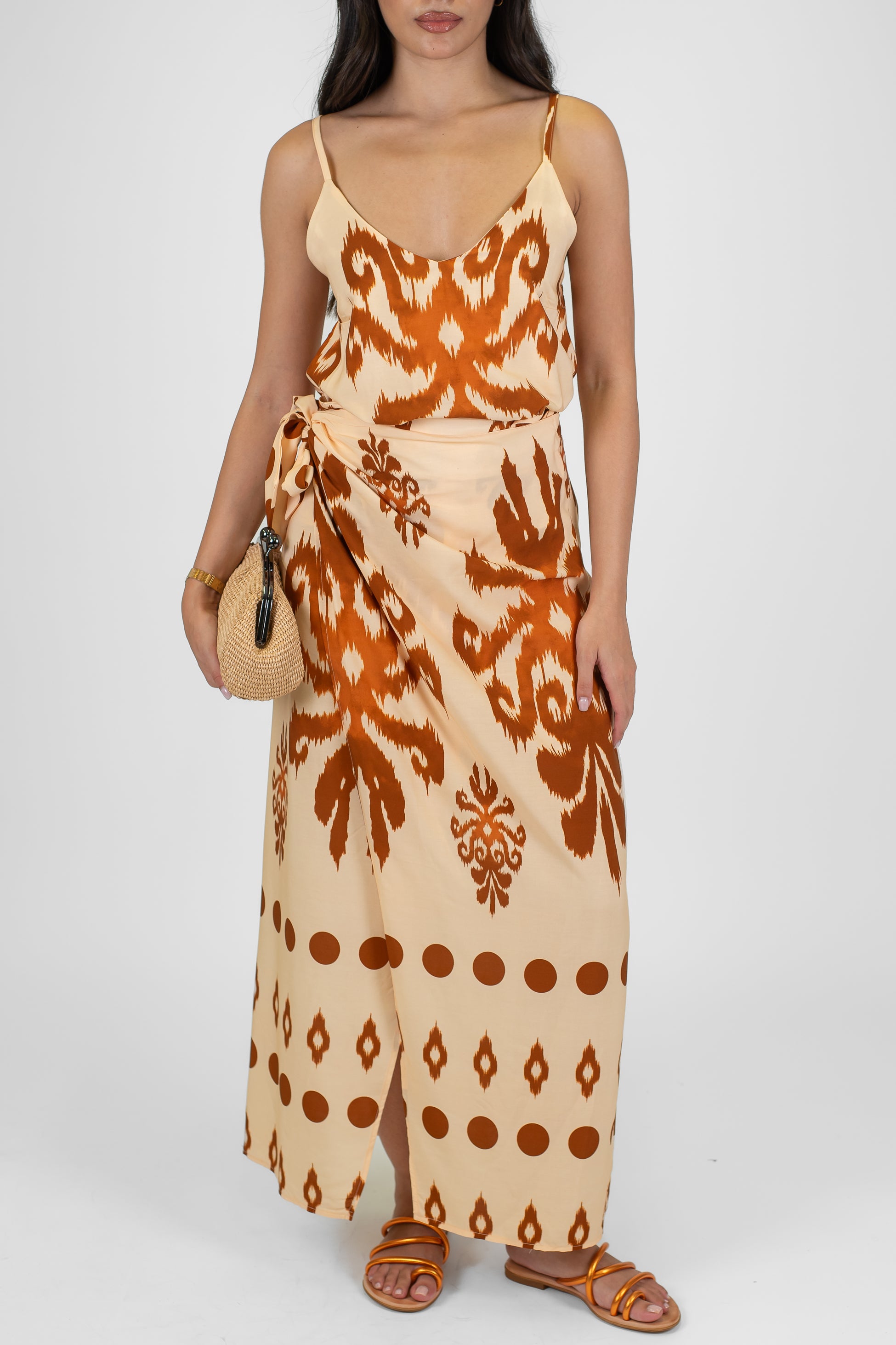 Haveone - Canotta spalline sottili fantasia