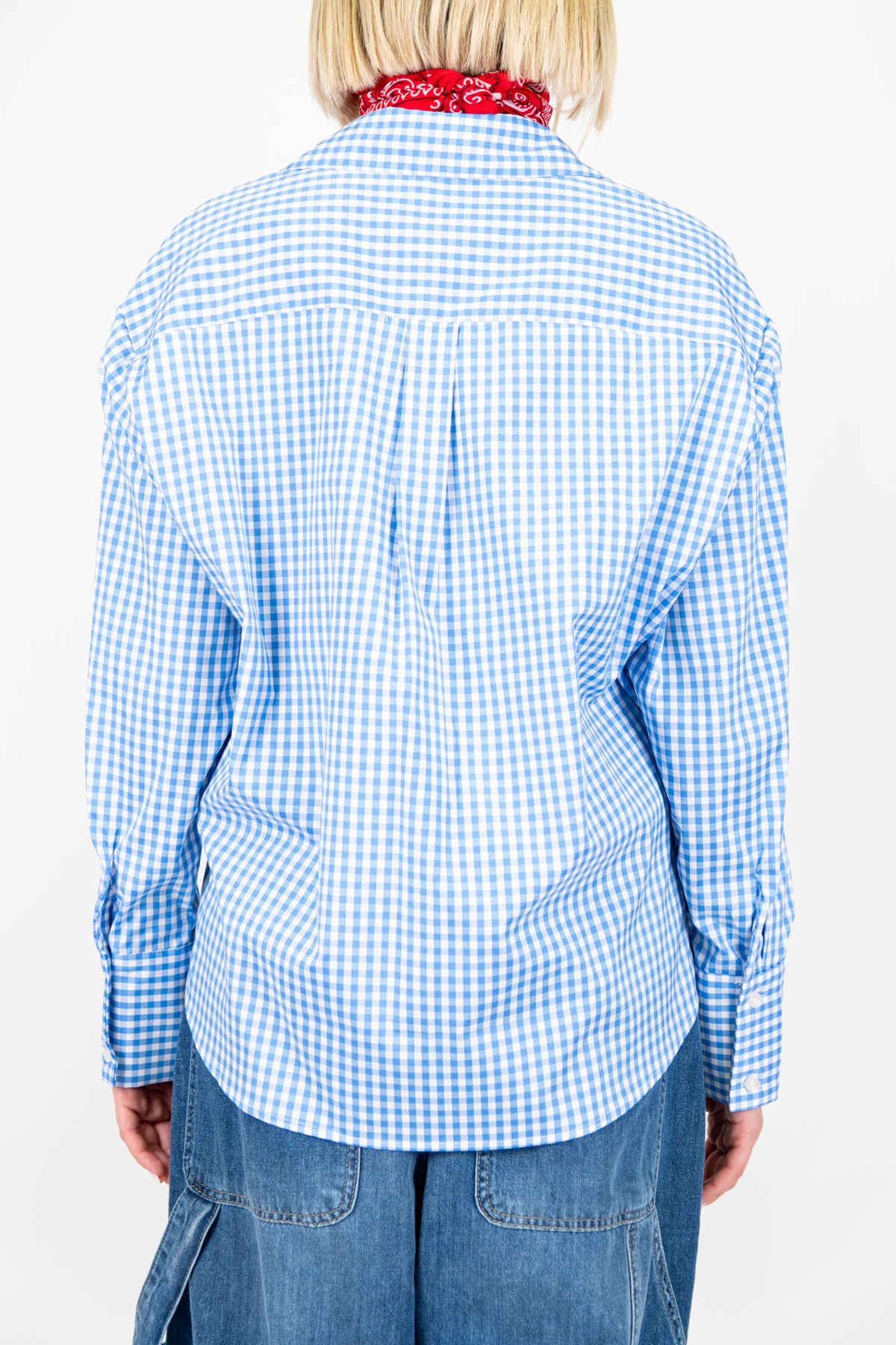 Haveone - Camicia fantasia vichy con bandana