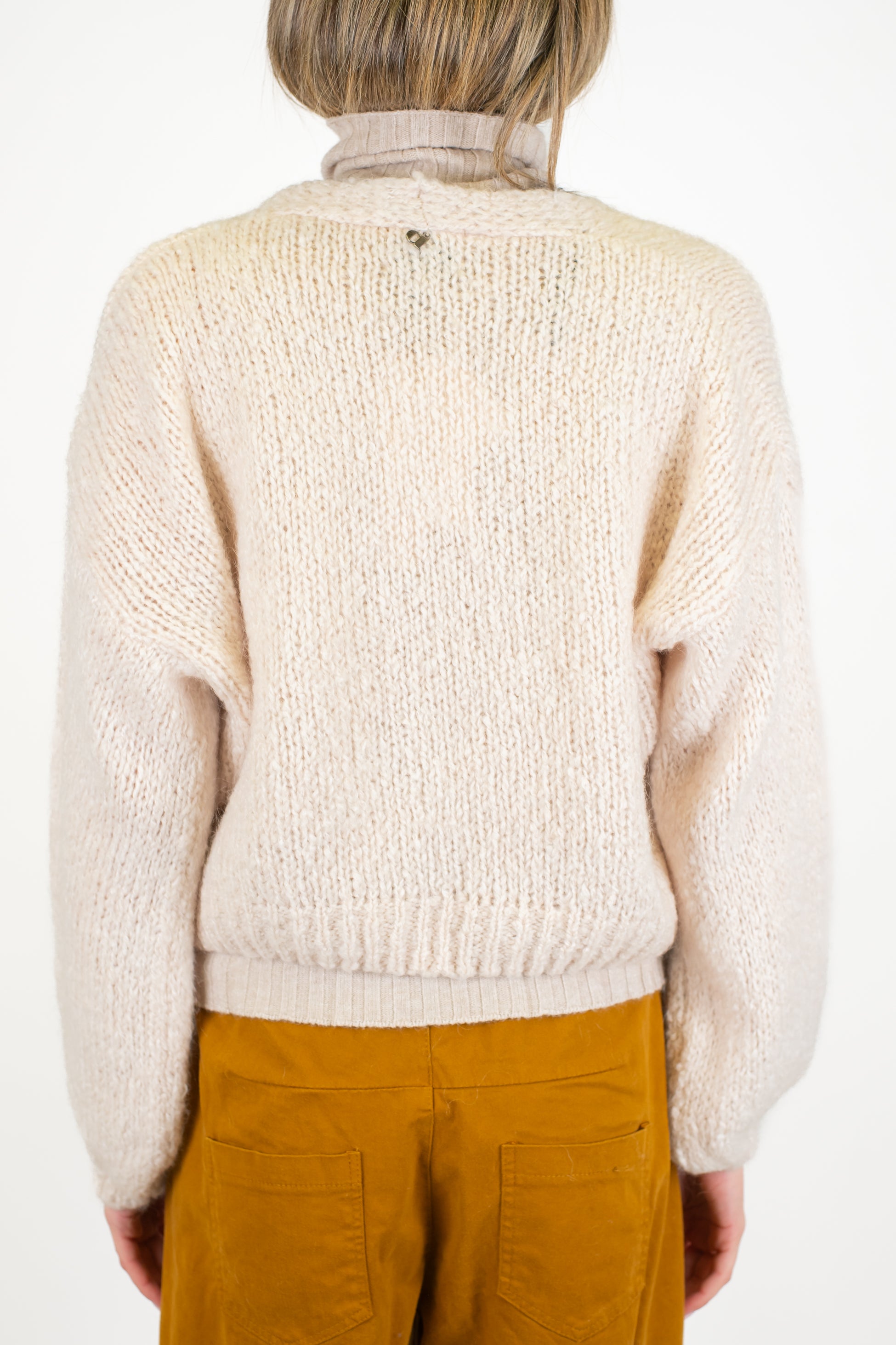 Dixie - Cardigan con doppiopetto in misto lana mohair con bottoni sul fondo