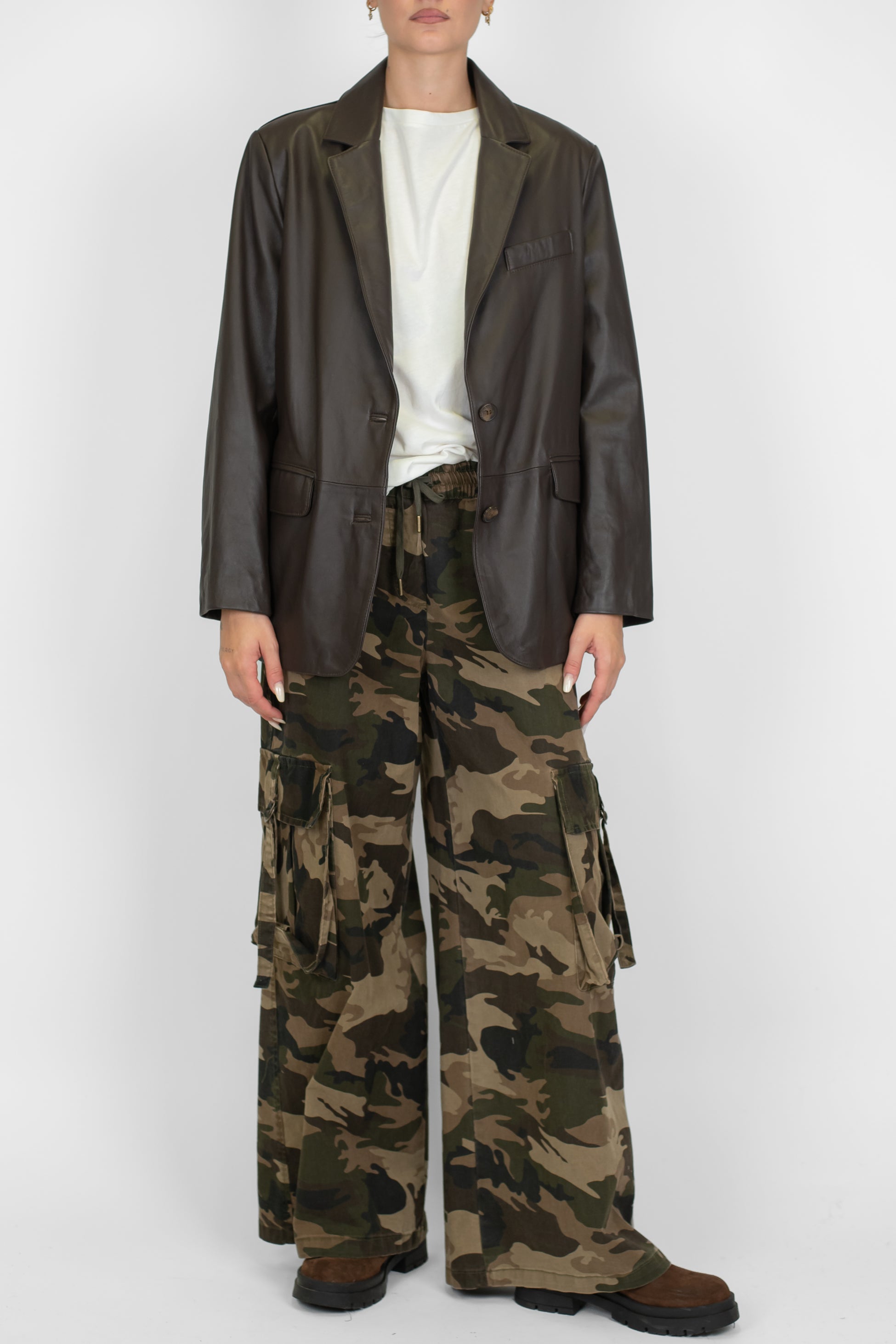 Tensione in - Chiodo over 100% vera pelle