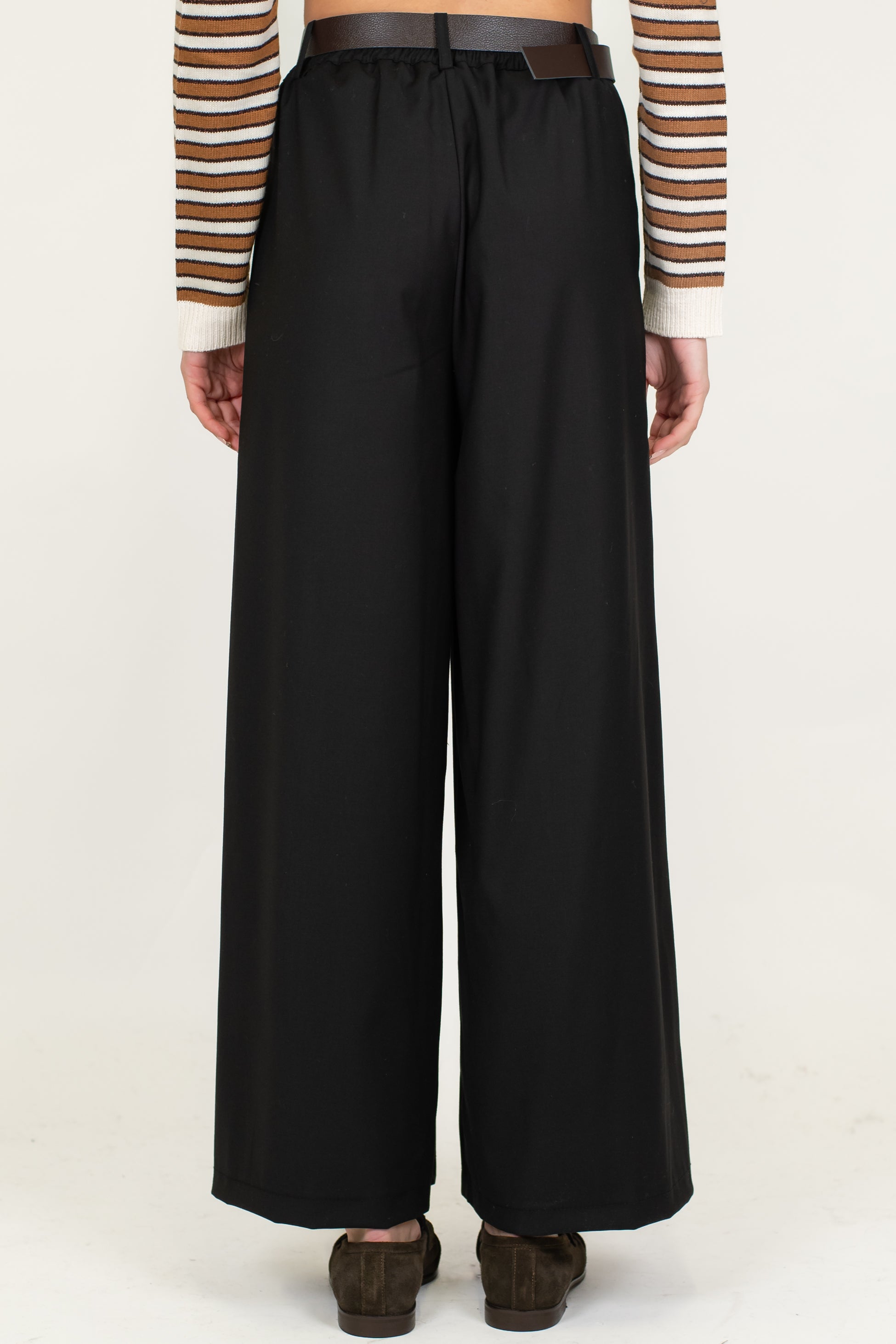 Haveone - Pantalone palazzo con pinces