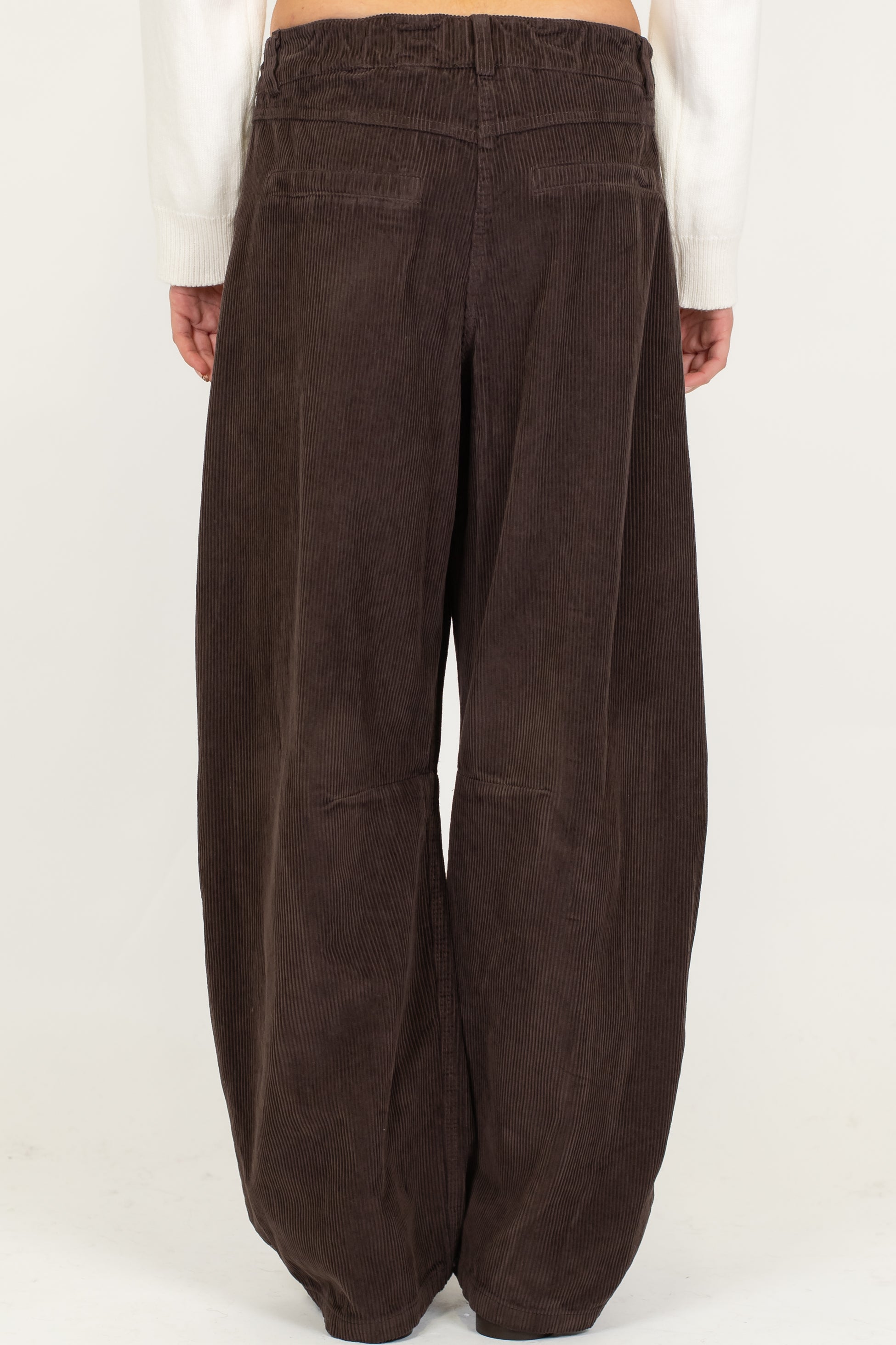 Motel - Pantalone balloon in velluto a coste