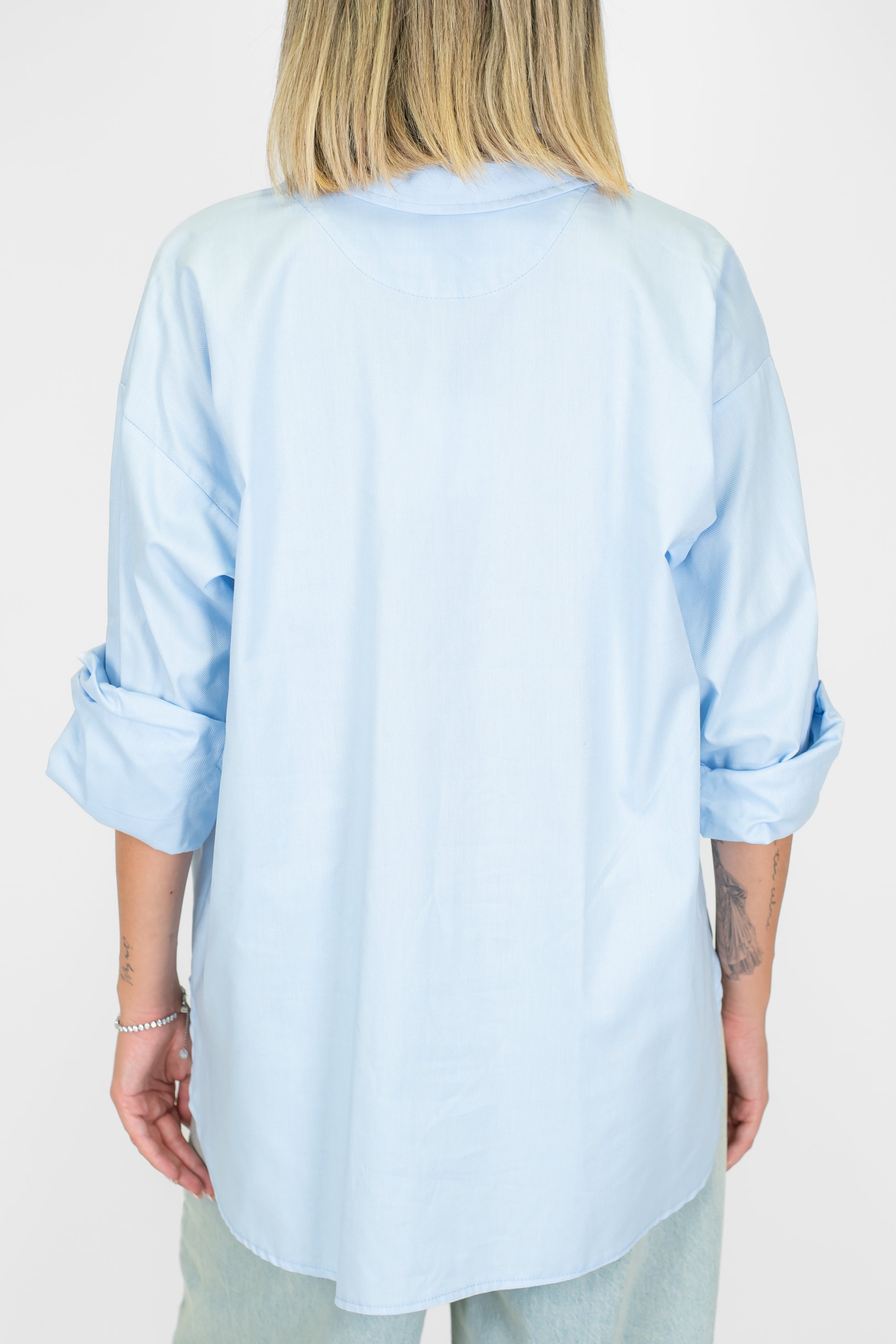 Tensione in - Camicia over con taschino sul petto