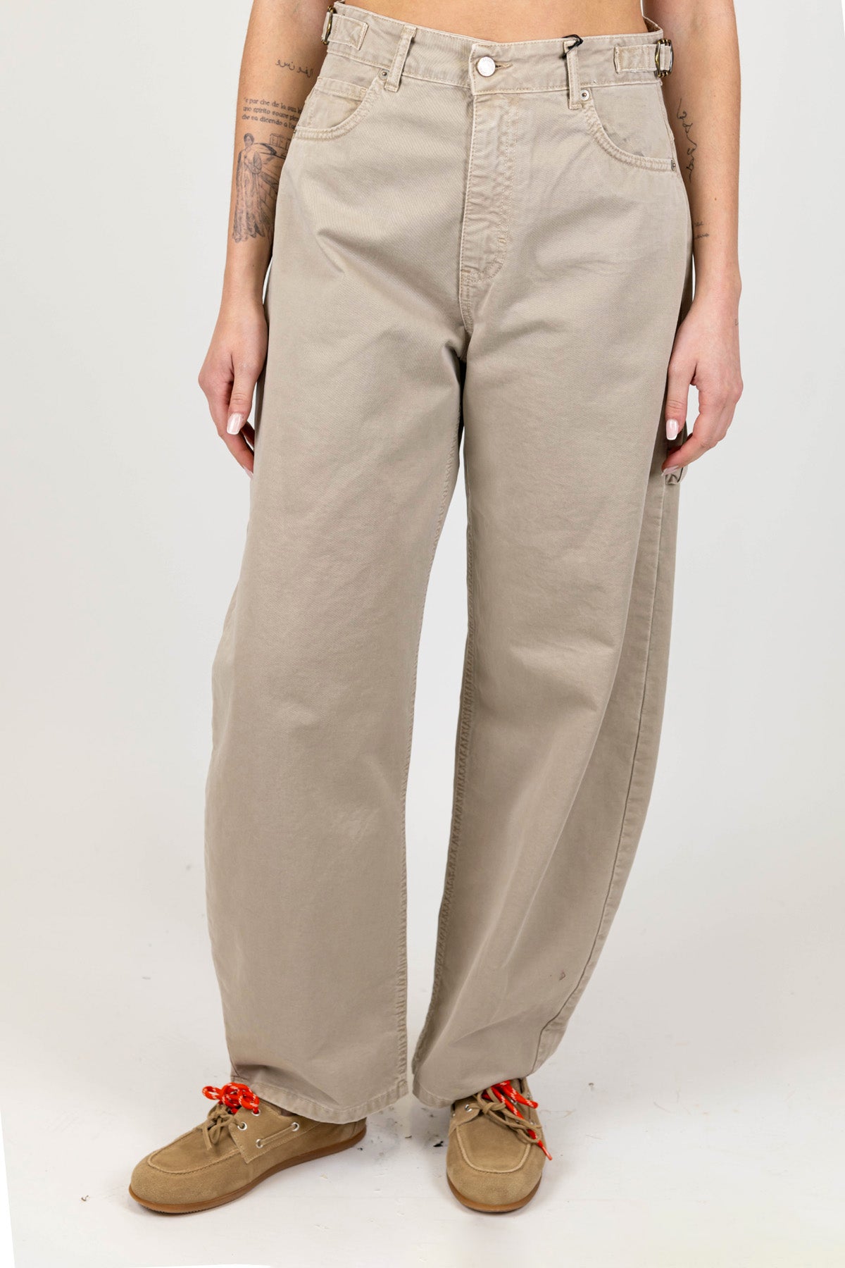 Tensione in - Pantalone worker in denim colorato