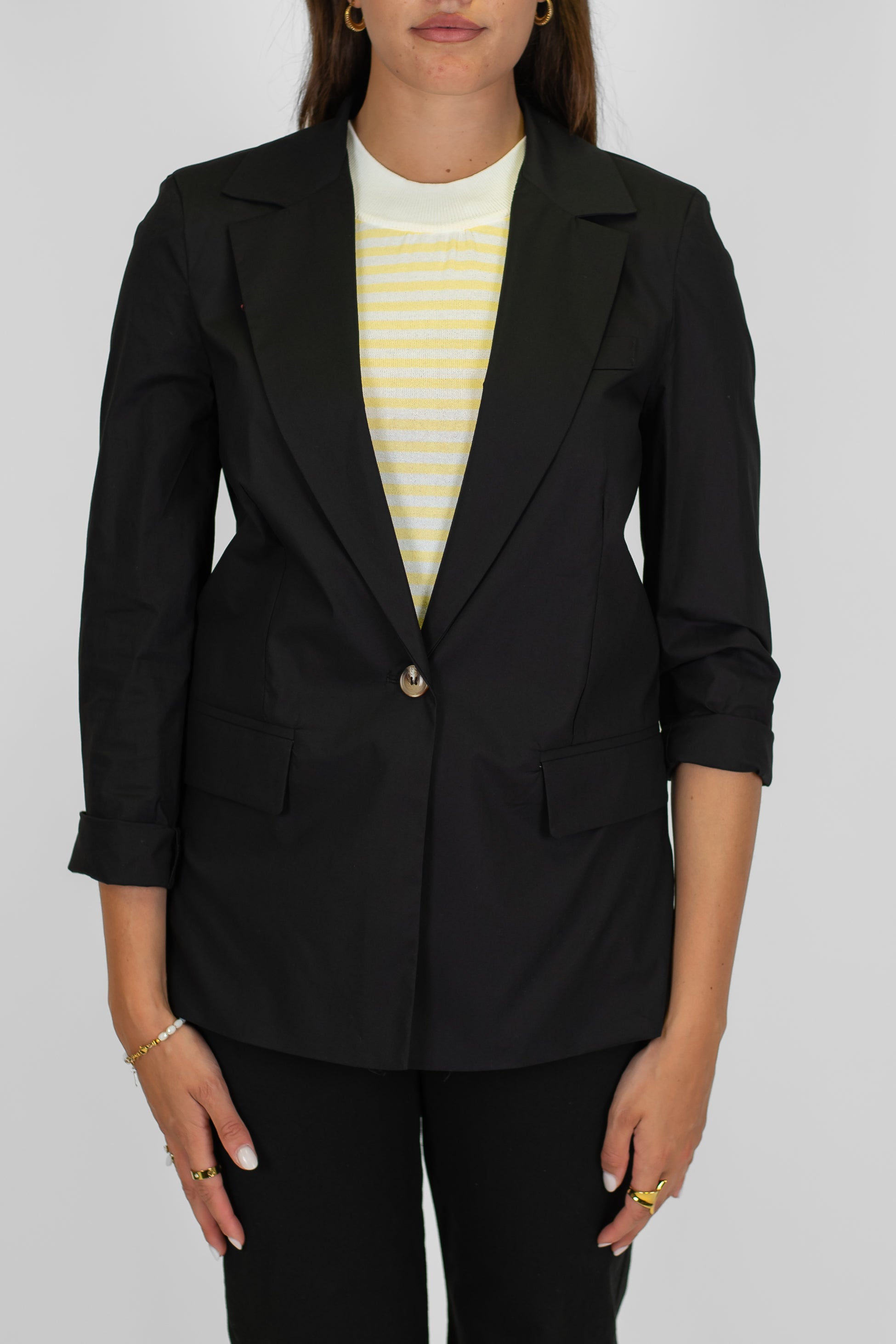 Tensione in - Giacca monopetto in cotone leggero