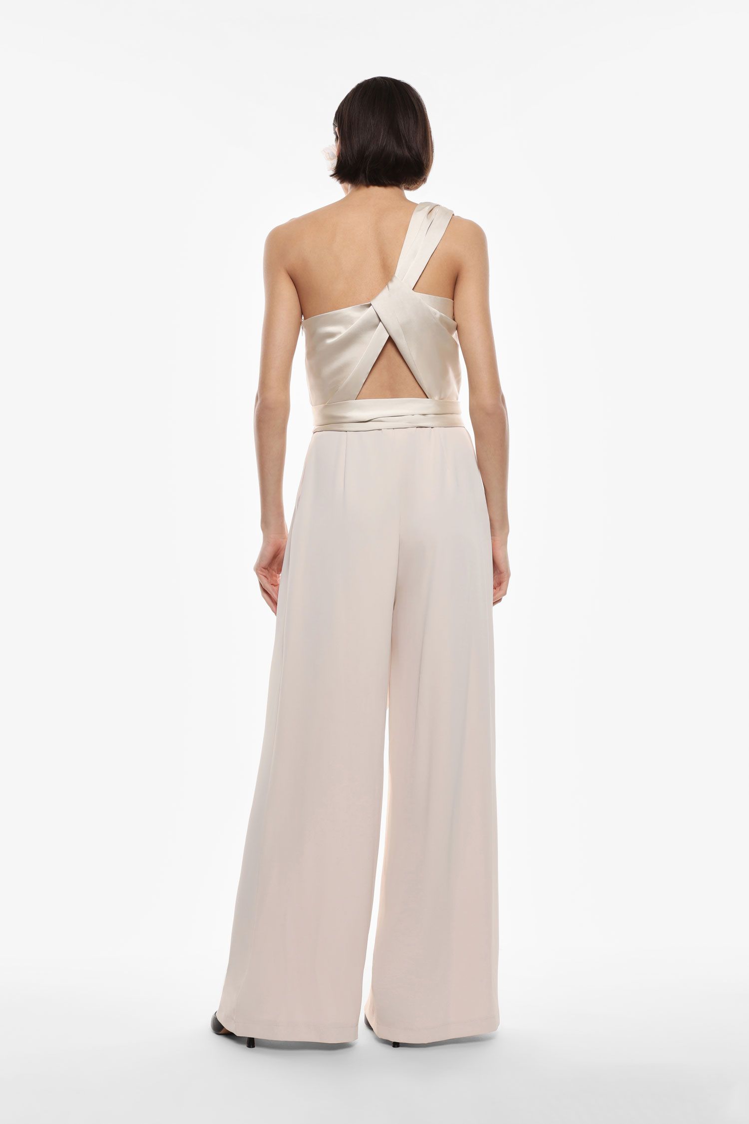 Imperial - Tuta monospalla in crepes con fusciacca