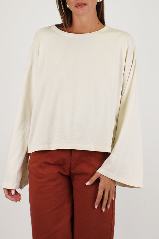 Haveone - Shirt manica lunga a trapezio tinta unita