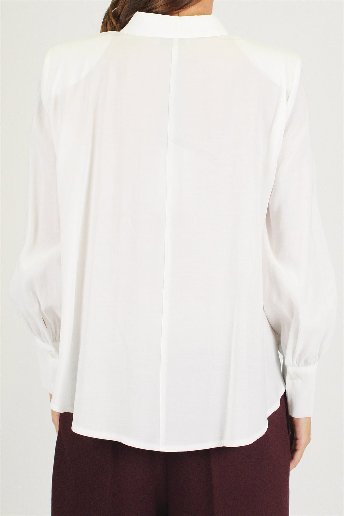 Maryley - Camicia in modal con spalline e chiusura a scomparsa