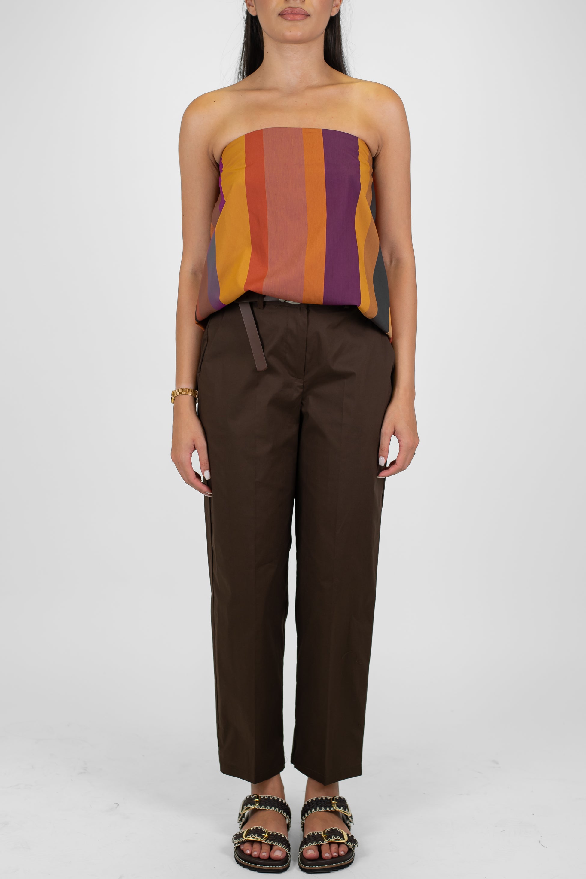 Tensione in - Pantalone regoular chino in tela paracadute